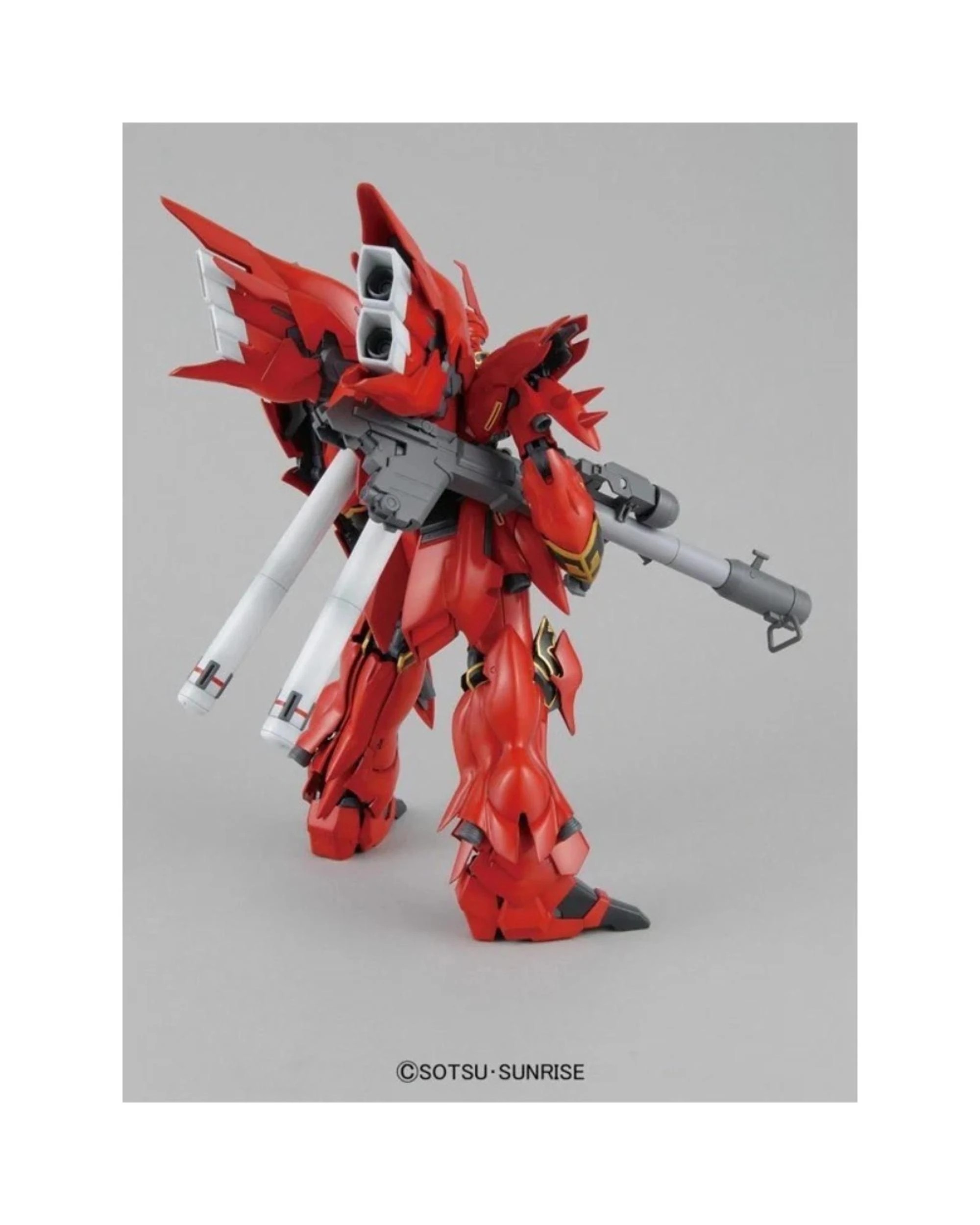 4 Bandai Master Grade Gundam MSN-06S Sinanju Anime Color Version 1/100 Scale Model Kit, 4 of 8