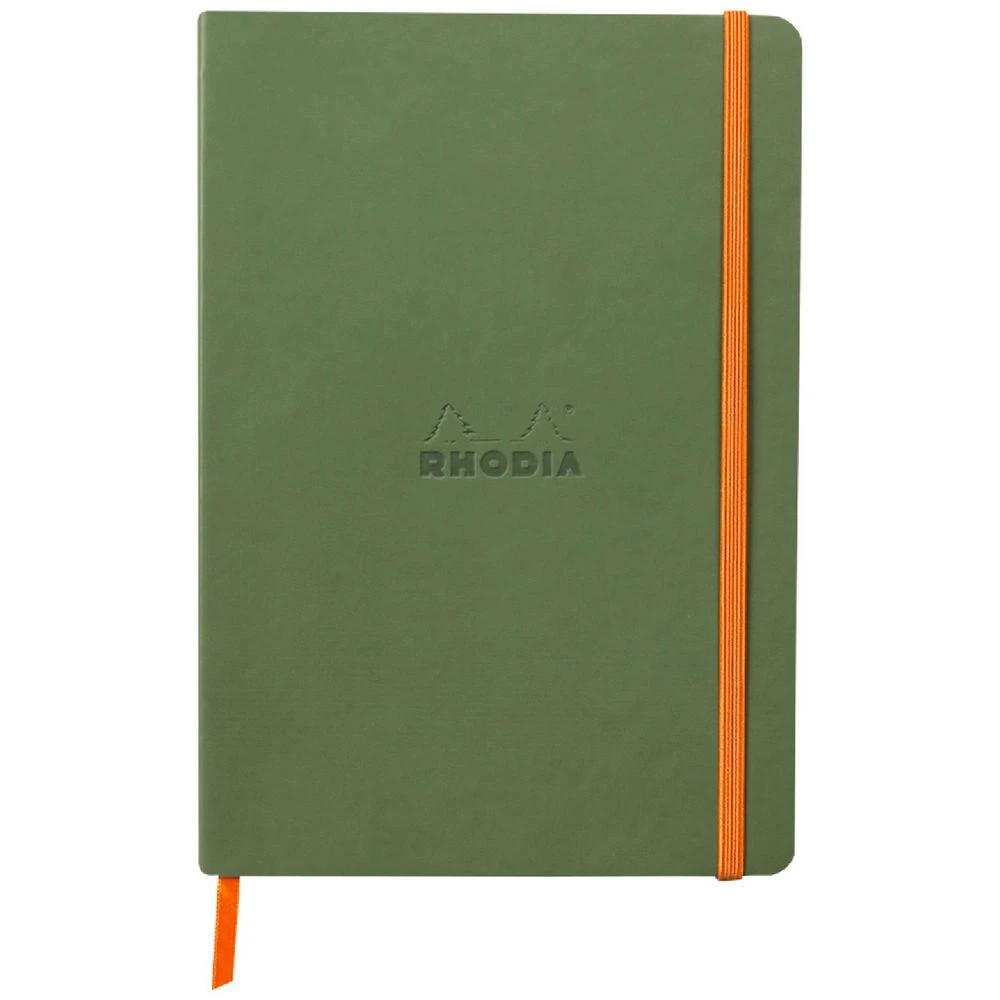 1 Rhodia A5 Rhodiarama Lined Notebook Green 160 Pages, 1 of 3