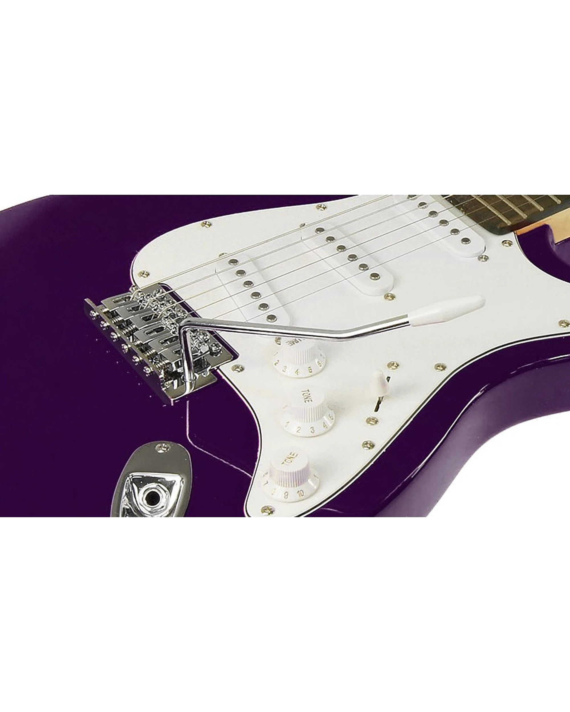 3 Karrera Electric Guitar Music 6 String Instrument Full Size - Purple, 3 of 4