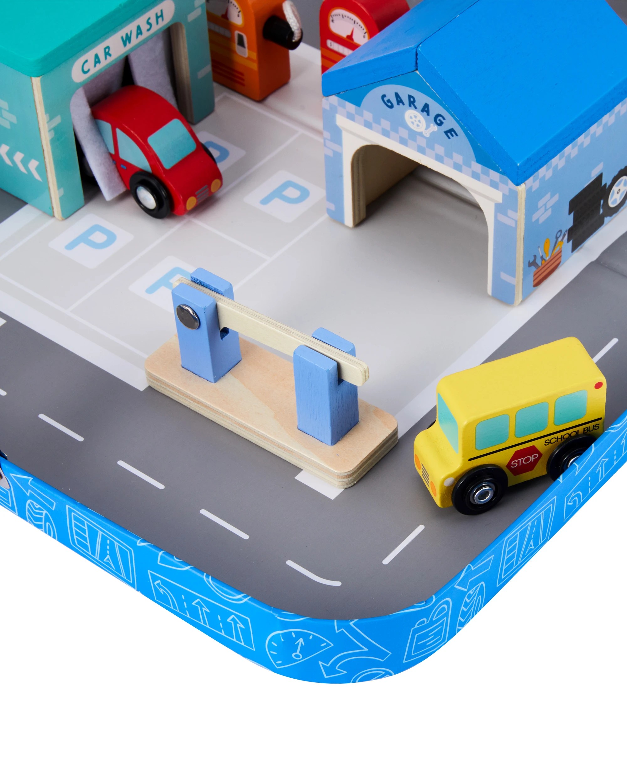 3 12 Piece Wooden Play Suitcase Vehicles Set, 3 of 8