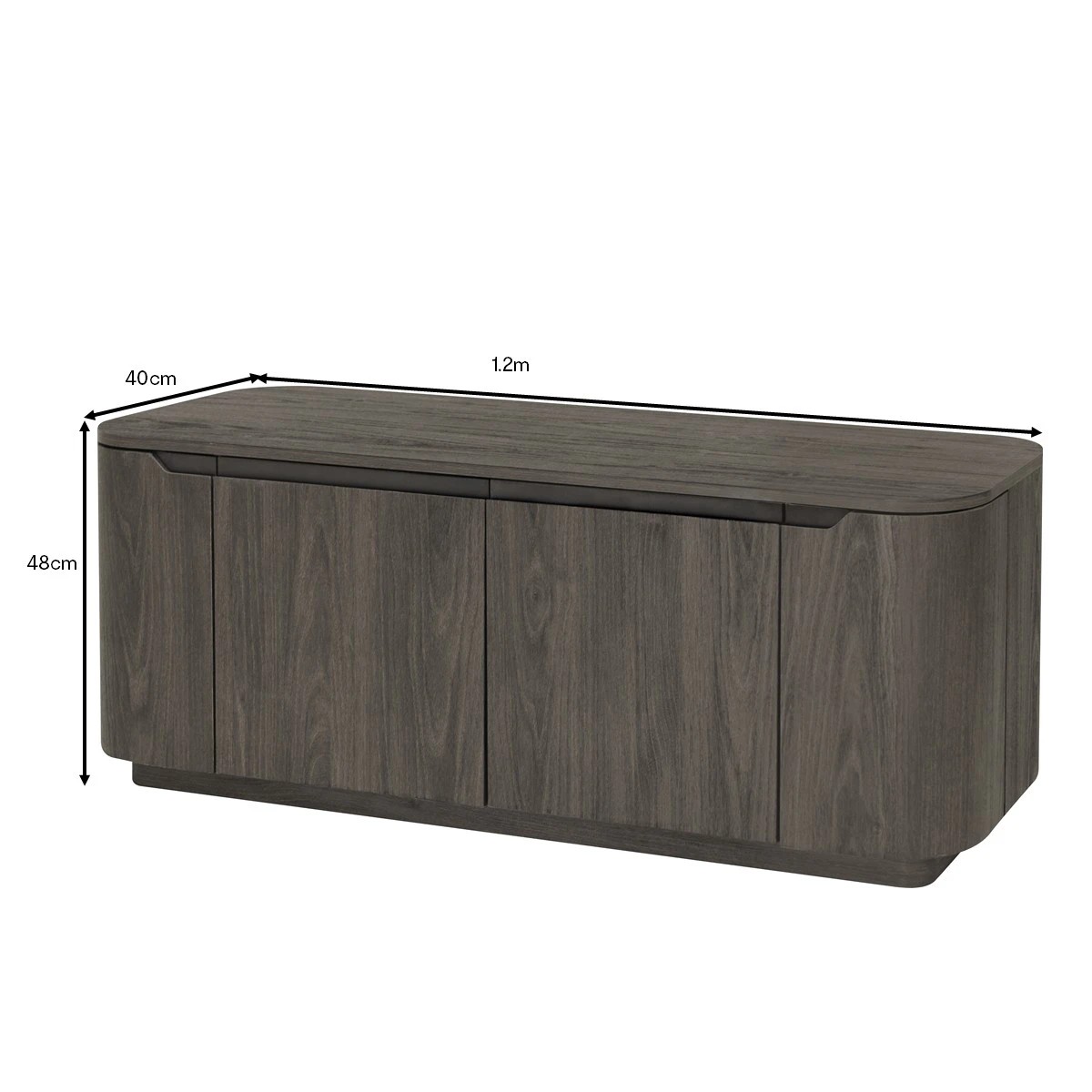 8 Miles Entertainment Unit - Walnut, 8 of 8