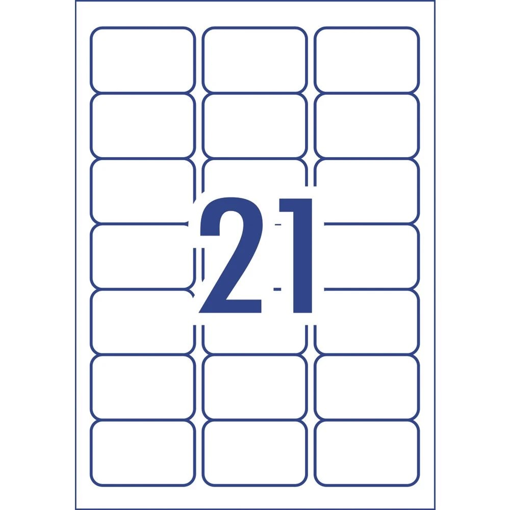 3 Avery 21UP Matte Laser Address Labels 20 Sheets, 3 of 4
