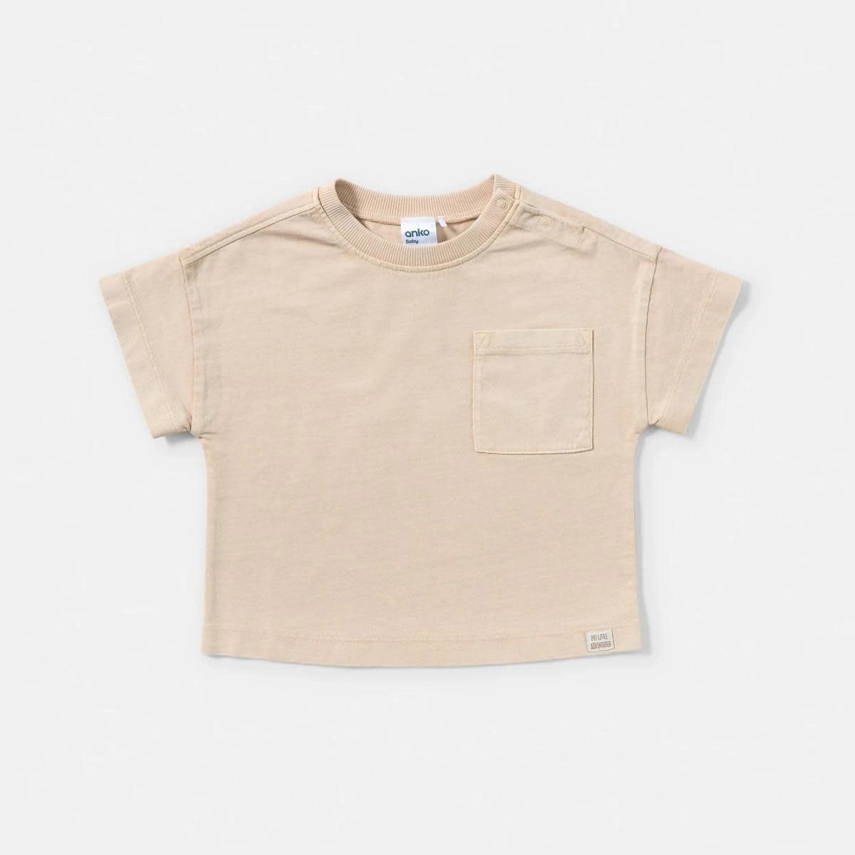 2 2 Pack Short Sleeve Oversized Wash T-shirt BEIGE, CHARCOAL, 2 of 6