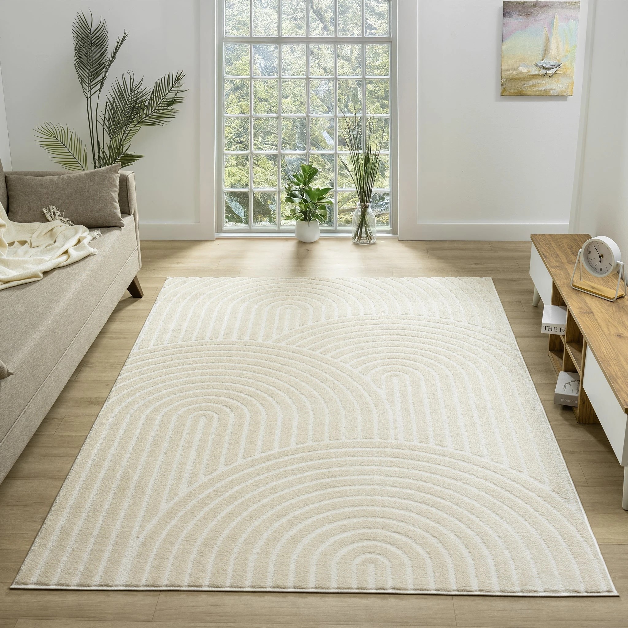 2 La Grace Home Admire Premium Rug - 120x170cm - Sand, 2 of 10