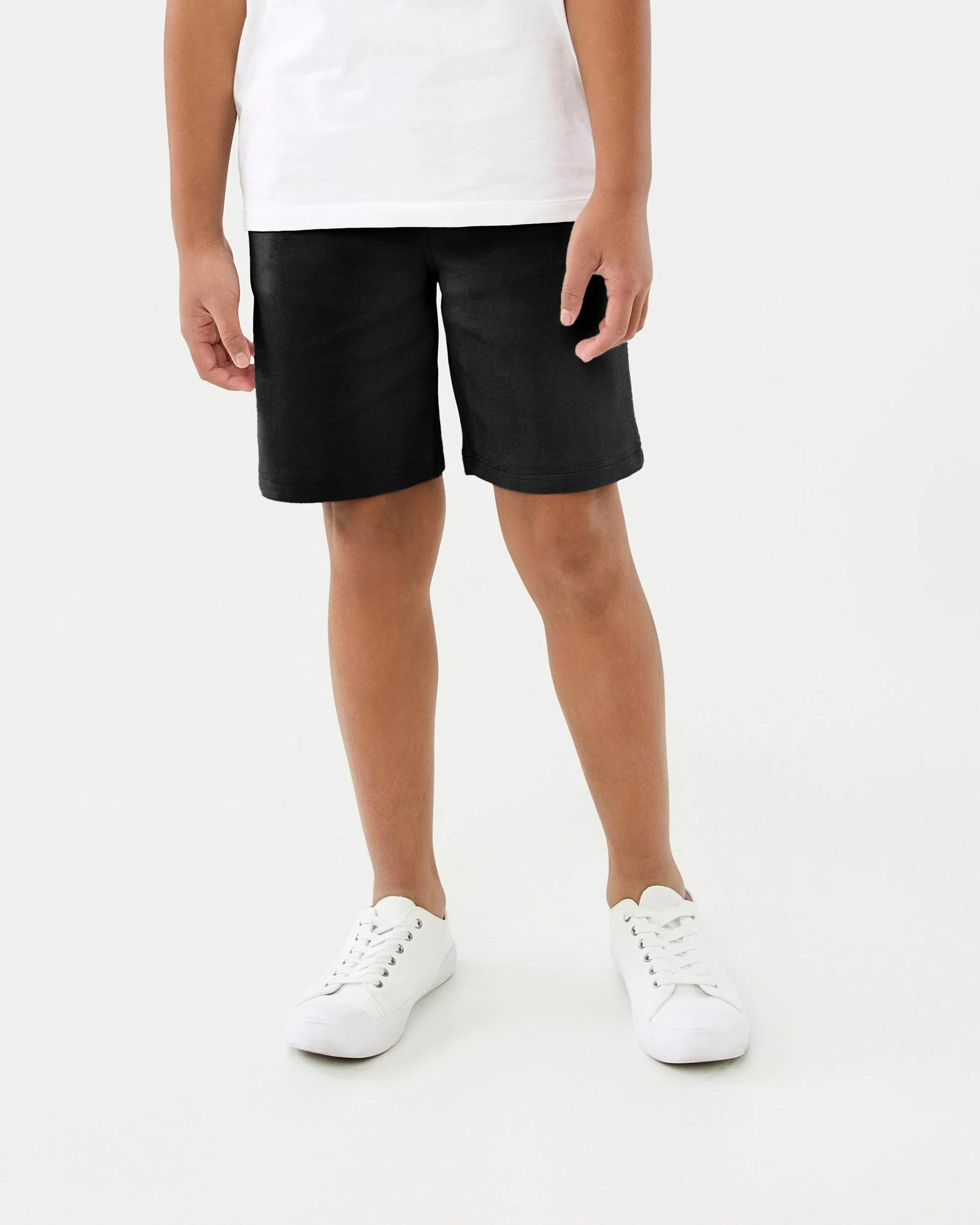 1 Interlock Knit Shorts Black, 1 of 5
