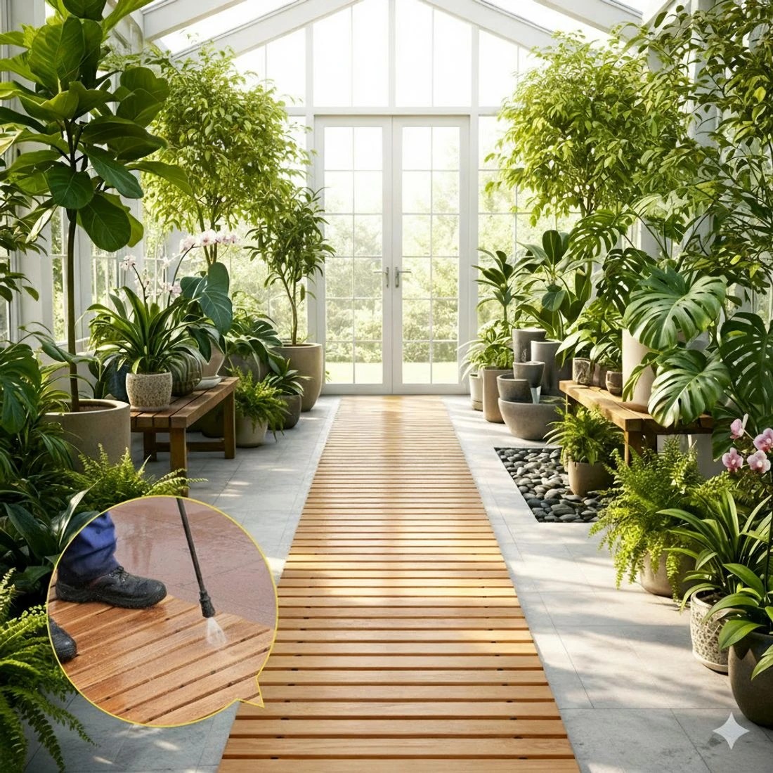 6 Gardeon 8FT Wooden Garden Pathway Roll-Out Straight Walkway Outdoor Backyard - Brown, 6 of 6