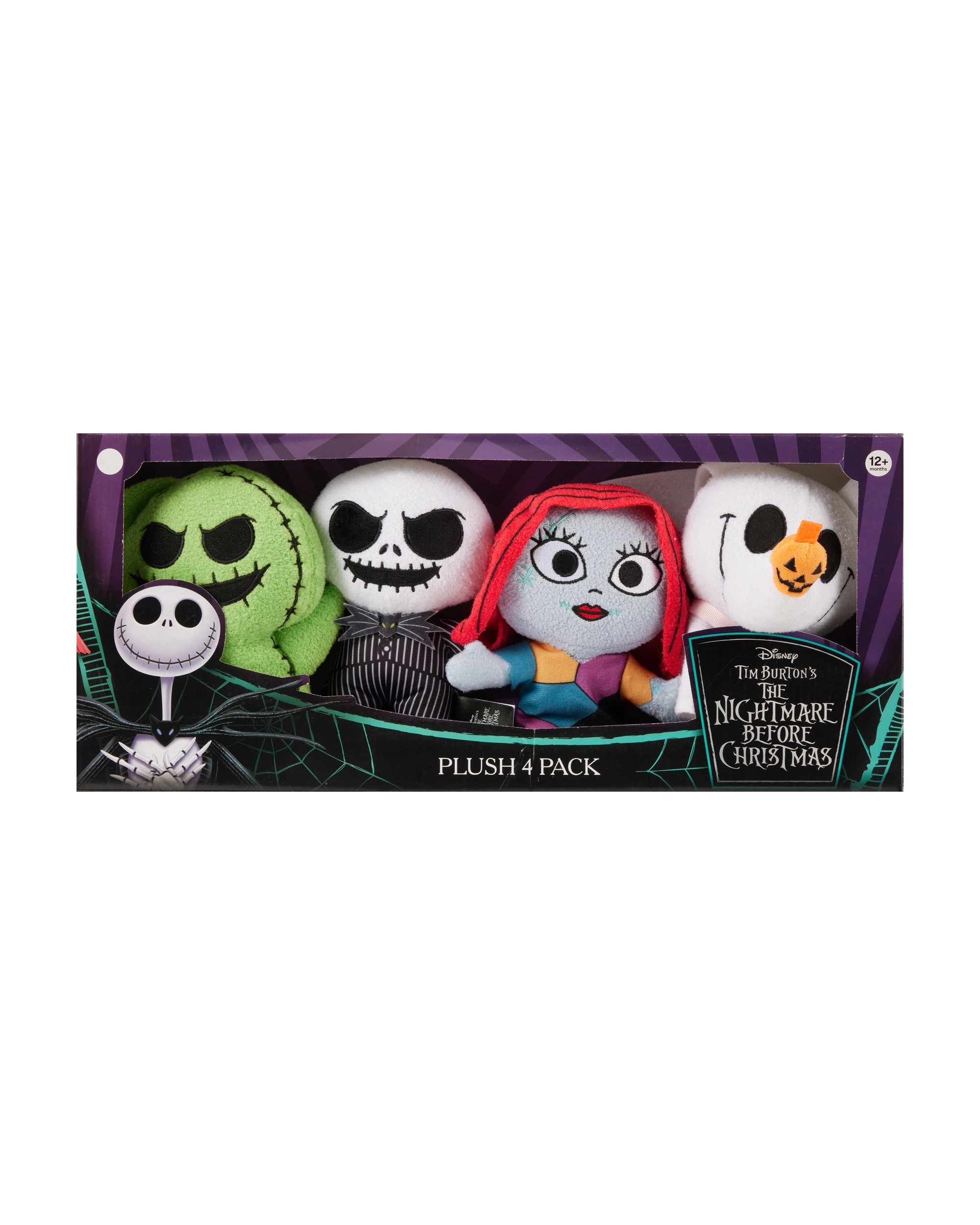 1 4 Pack Disney Tim Burton's The Nightmare Before Christmas Plush Toy, 1 of 4