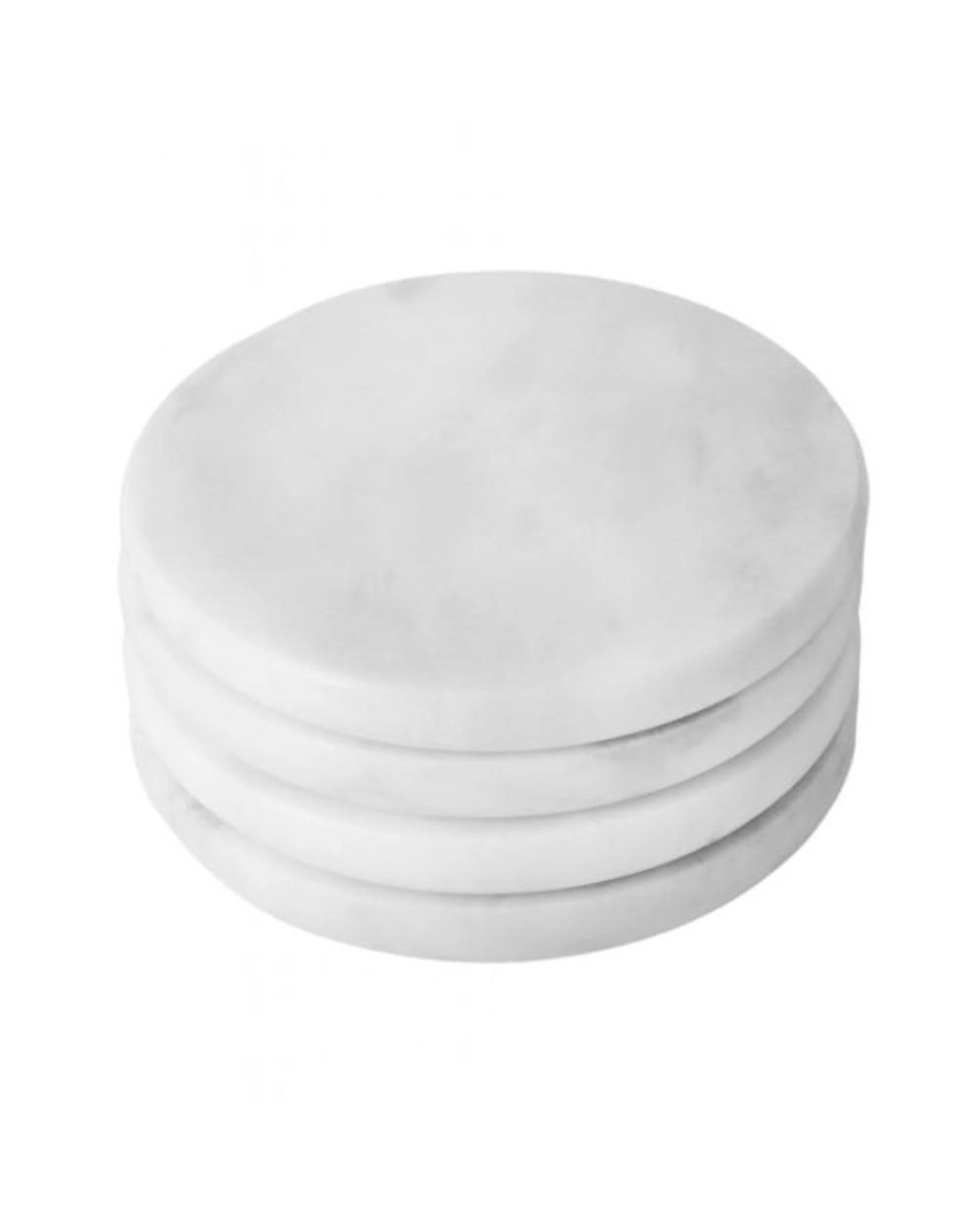 1 Davis & Waddell Nuvolo Marble Coaster 10x10x1cm  Set of 4 Grey - Grey, 1 of 1