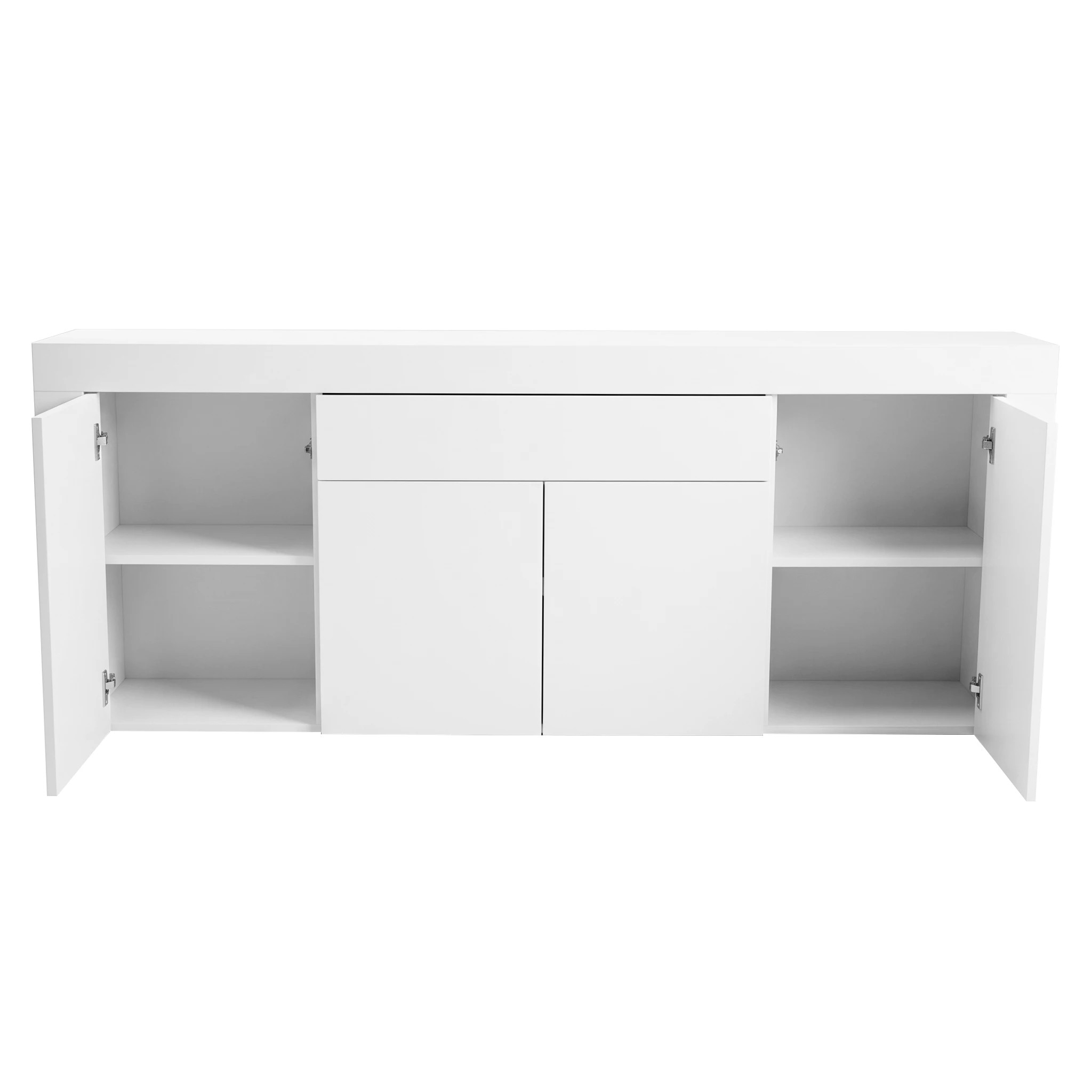 4 Artiss Buffet Unit Cabinet Sideboard 180CM - DANA - White - White, 4 of 9