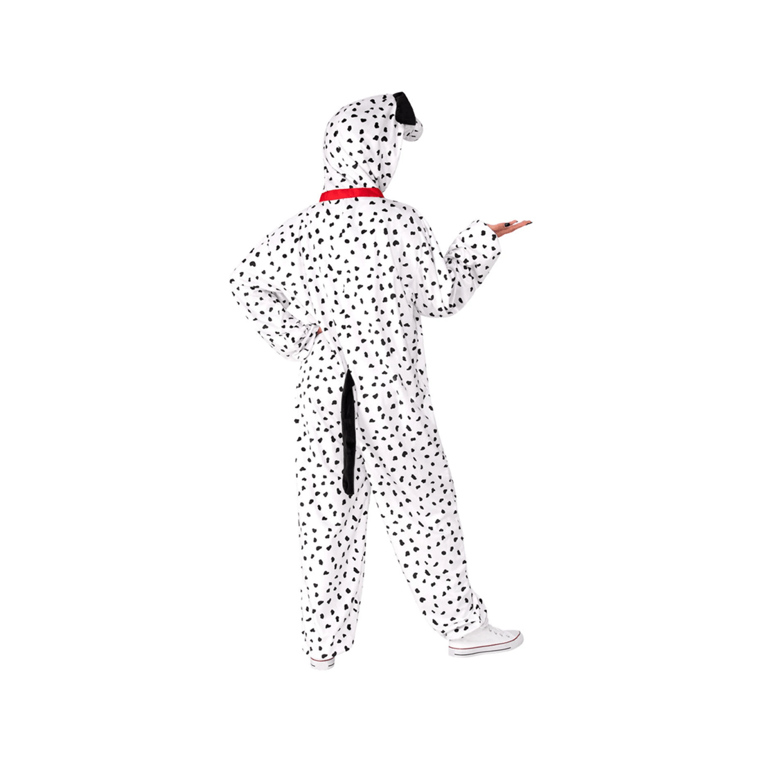 2 Rubies Dalmatian One Piece Costume Unisex Size S-m Plush Dog Outfit - Halloween Dress Up
 - White, 2 of 5