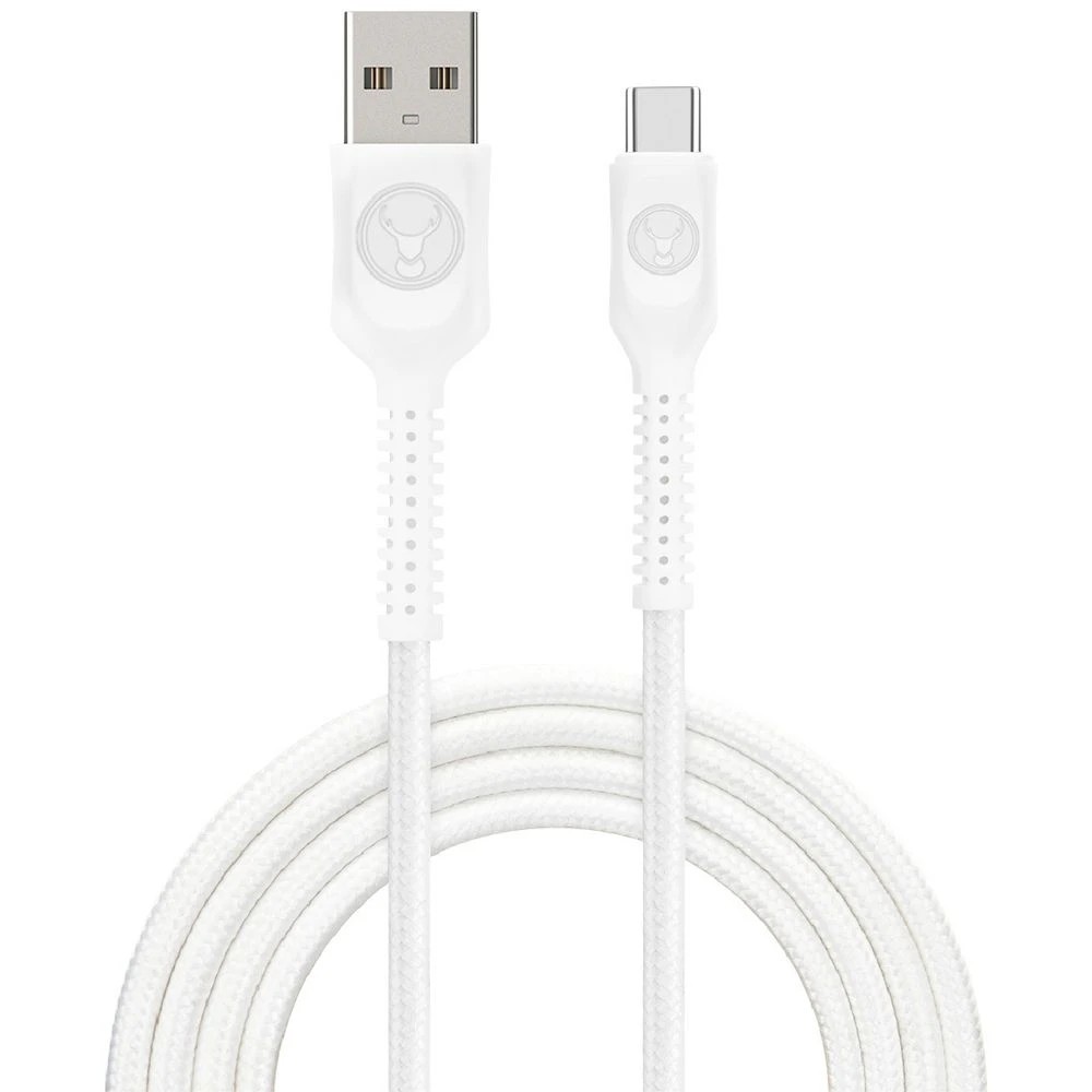 1 Bonelk Long-life Easy Grip USB-A to USB-C Cable 60W 2m White, 1 of 7