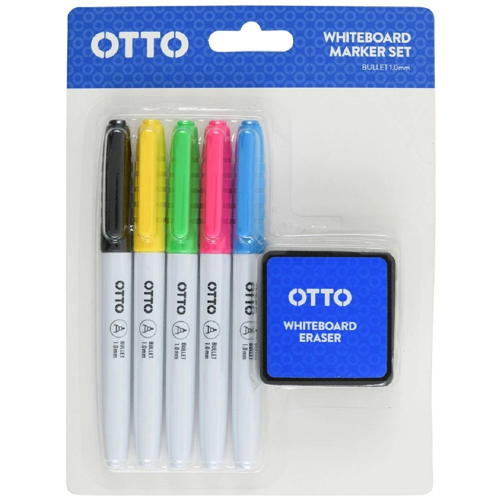 1 Otto Bright Markers and Eraser 5 Pack, 1 of 3