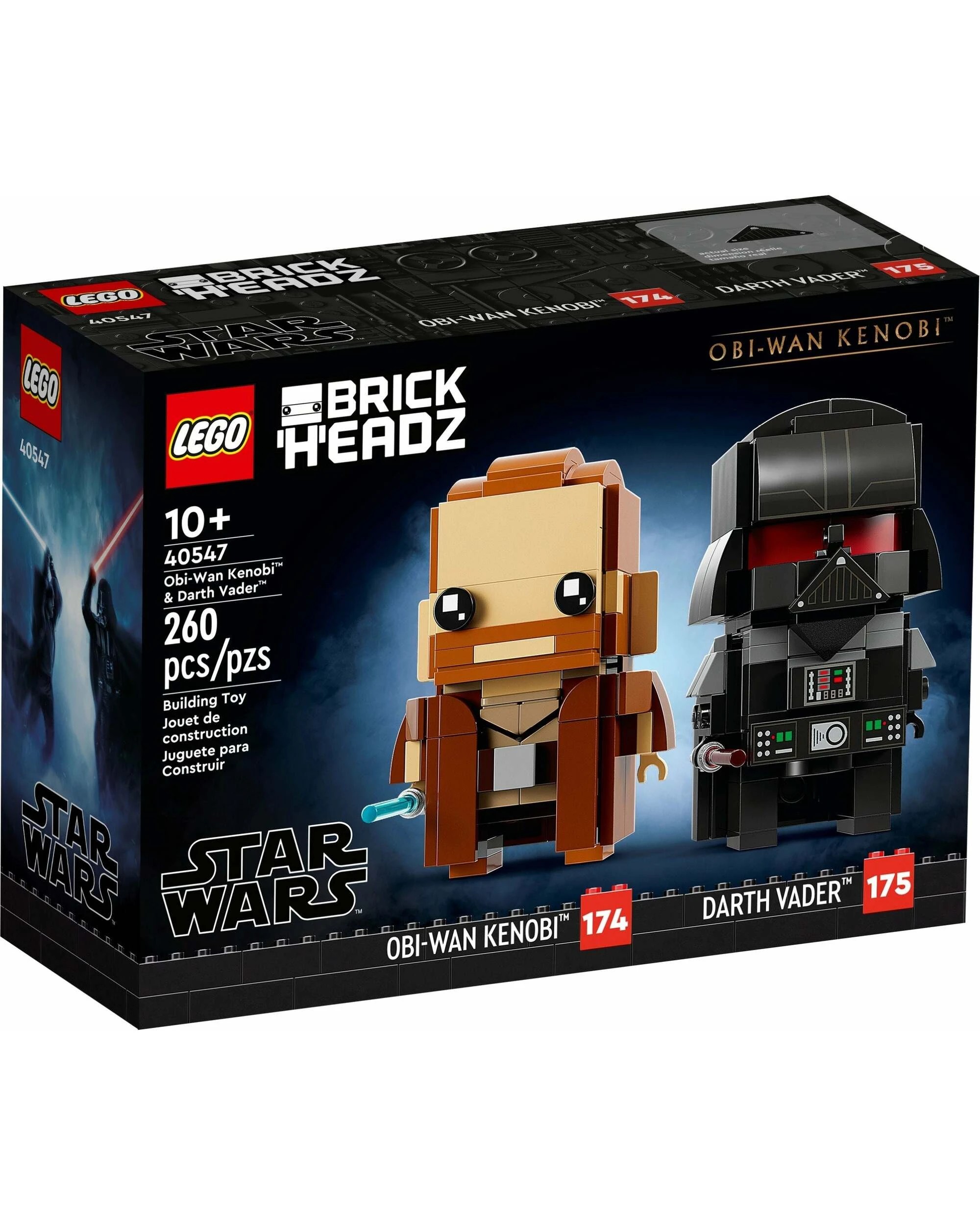 1 LEGO 40547 Obi-Wan Kenobi & Darth Vader BrickHeadz, 1 of 5