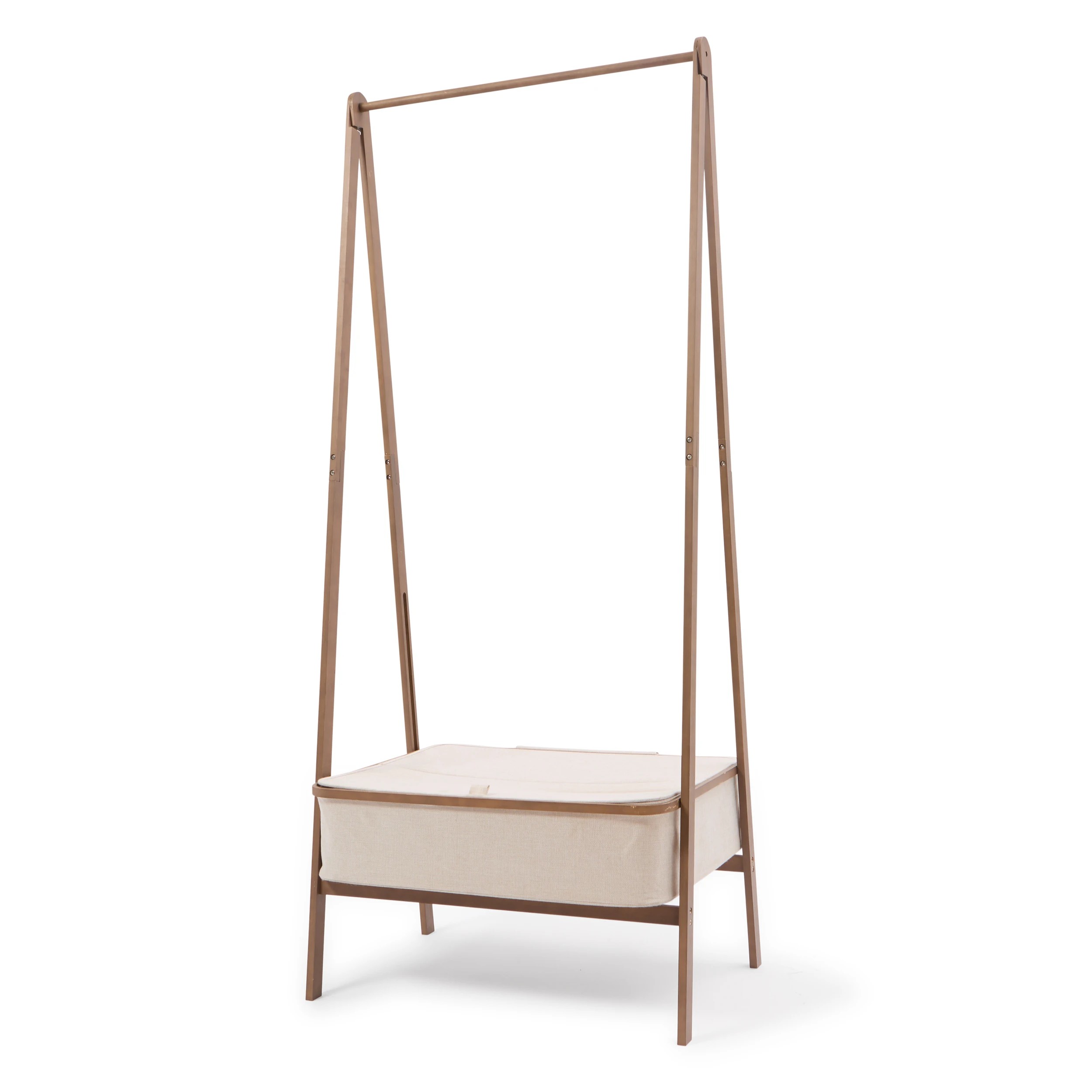 2 Walnut Look Garment Rack, 2 of 8