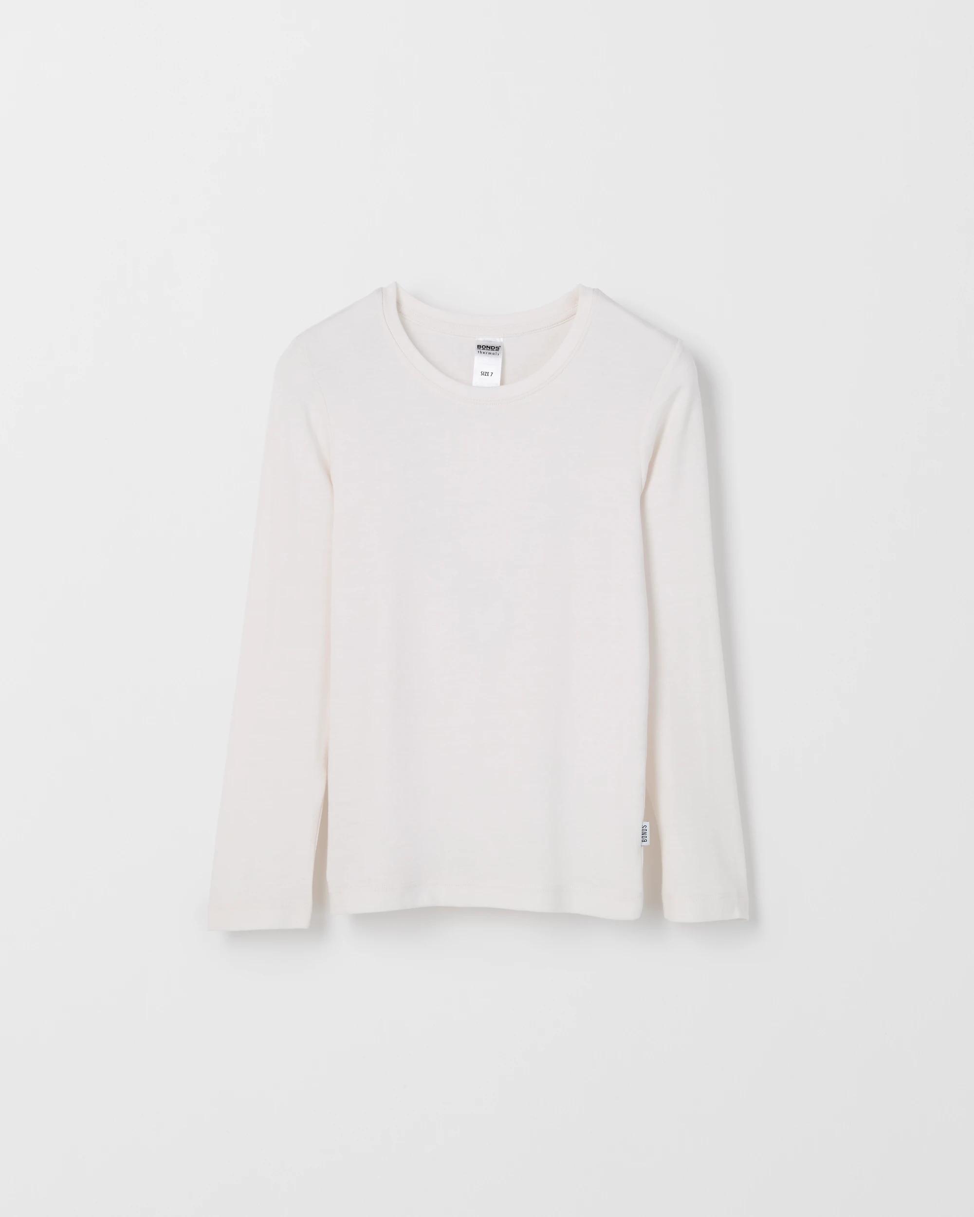 1 Bonds Long Sleeve Kids Thermal WHITE, 1 of 3