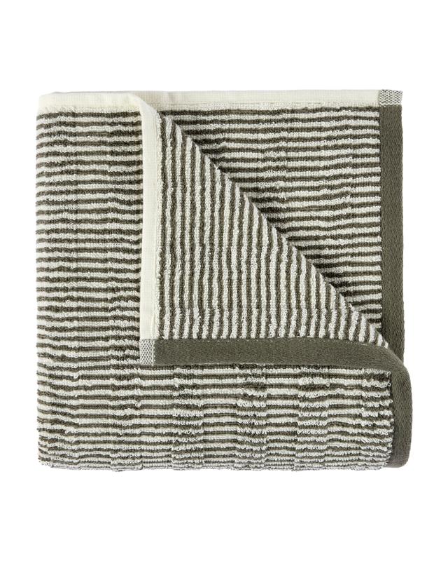 Micro Stripe Cotton Bath Towel - G