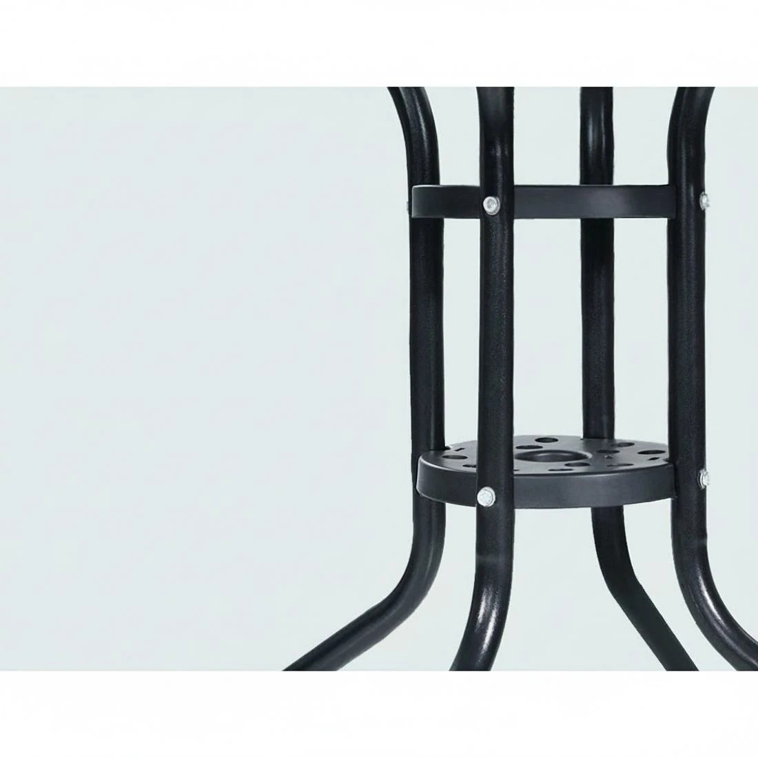 5 Gardeon 3PC Bistro Set Outdoor Furniture Rattan Table Chairs Cushion Patio - Black, 5 of 5