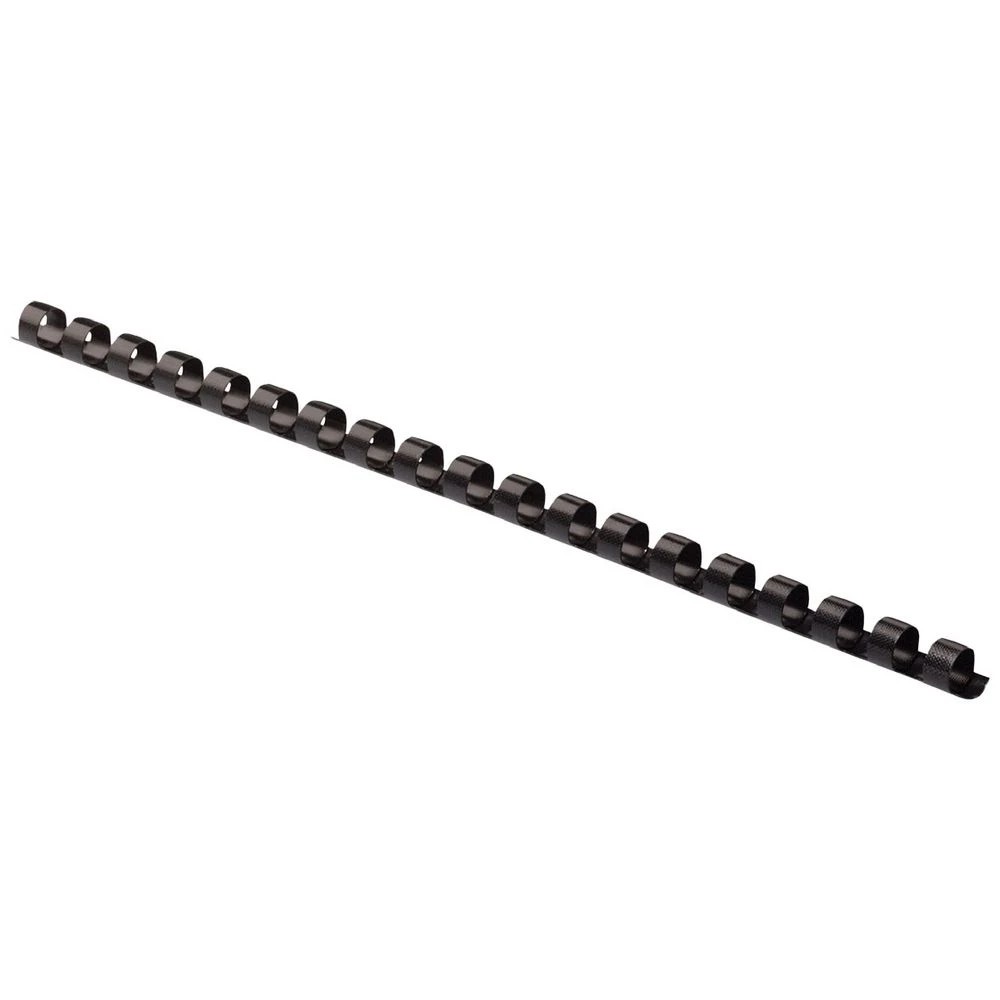 3 Fellowes Binding Combs 21 Loop 6mm Black 25 Pack, 3 of 4
