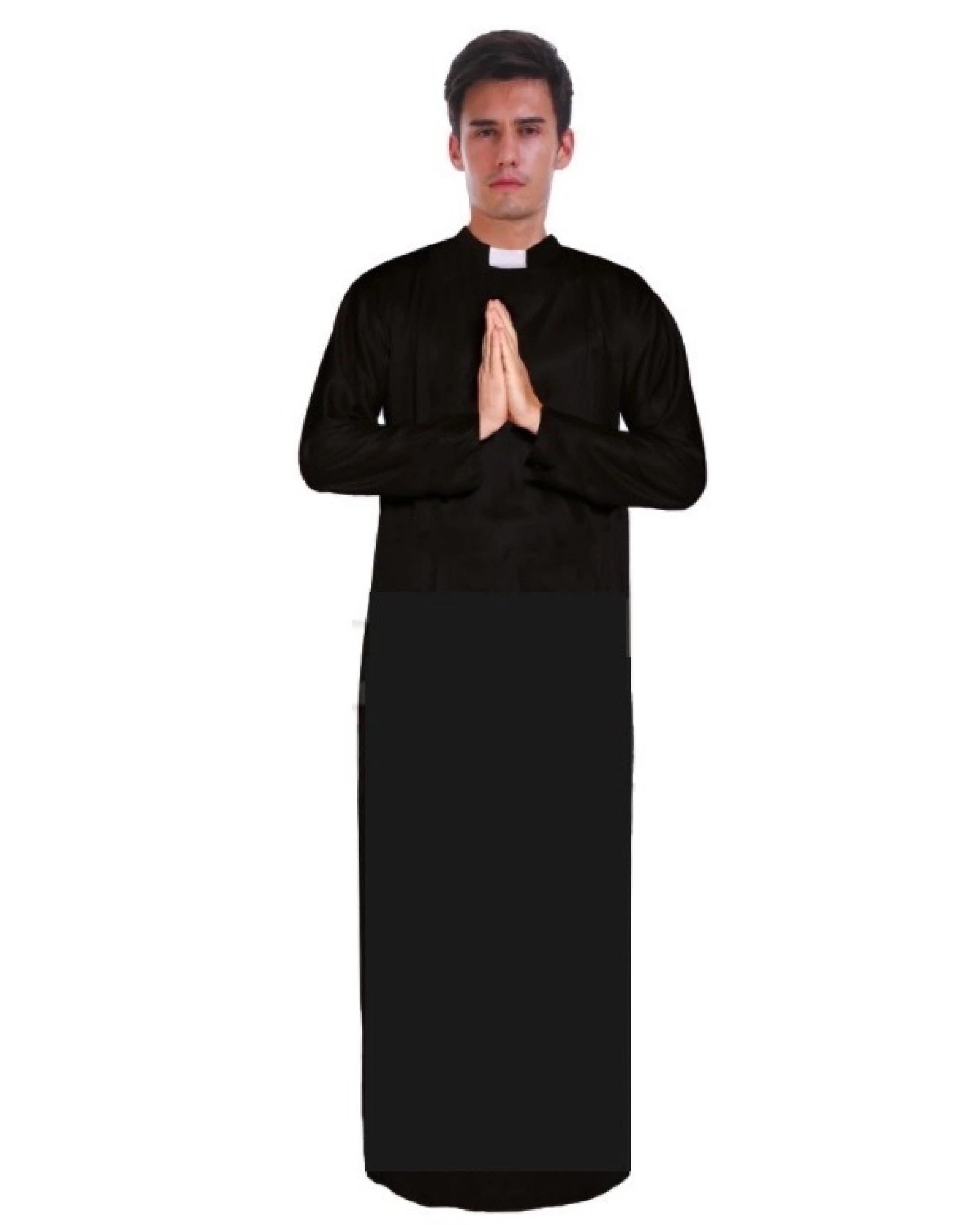 1 BR Costumes Men's Priest Costume with Collar, 1 of 1