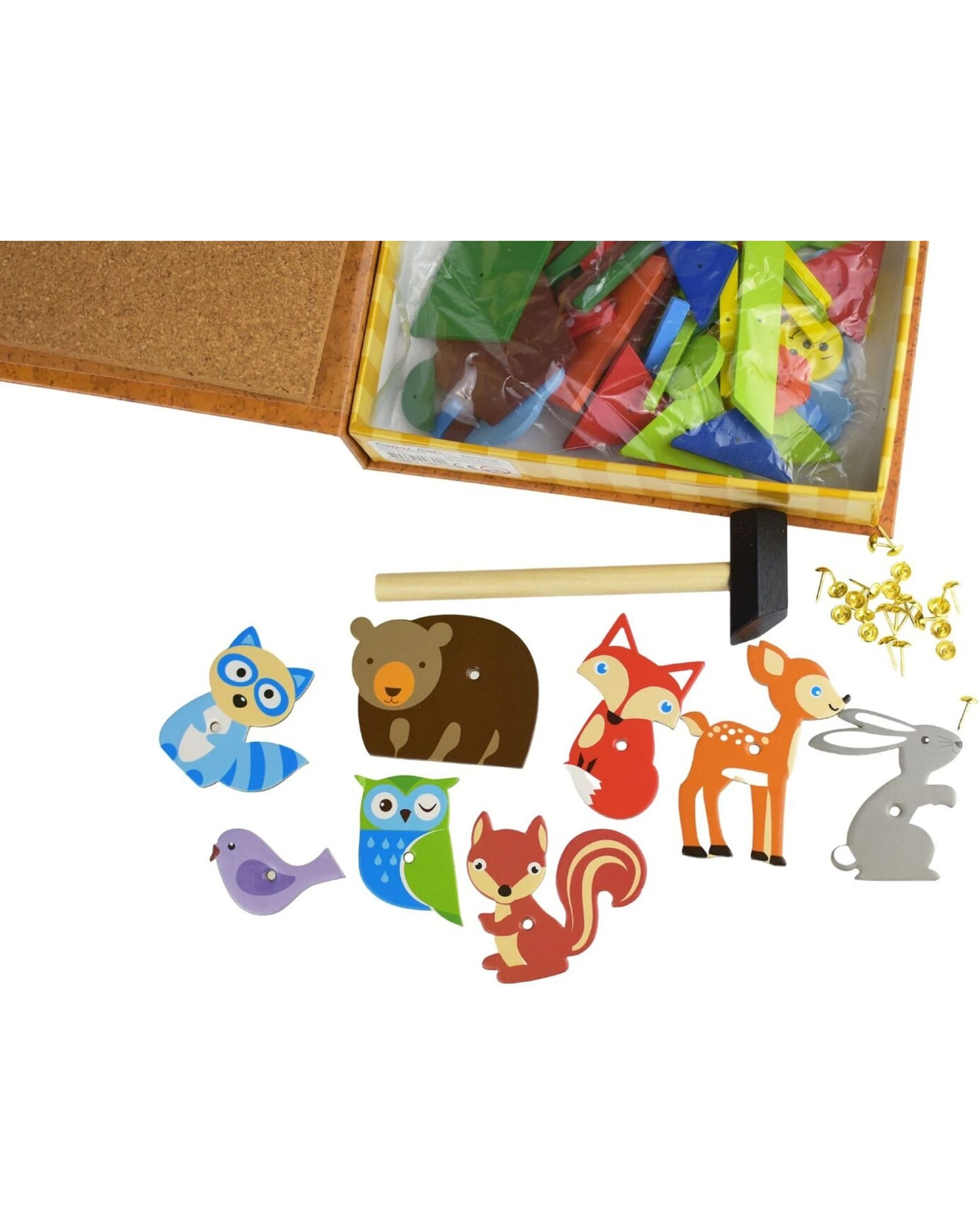 4 Kaper Kidz 170pc Forest Friend Tap A Shape Kids Wooden Toy - Multi, 4 of 5