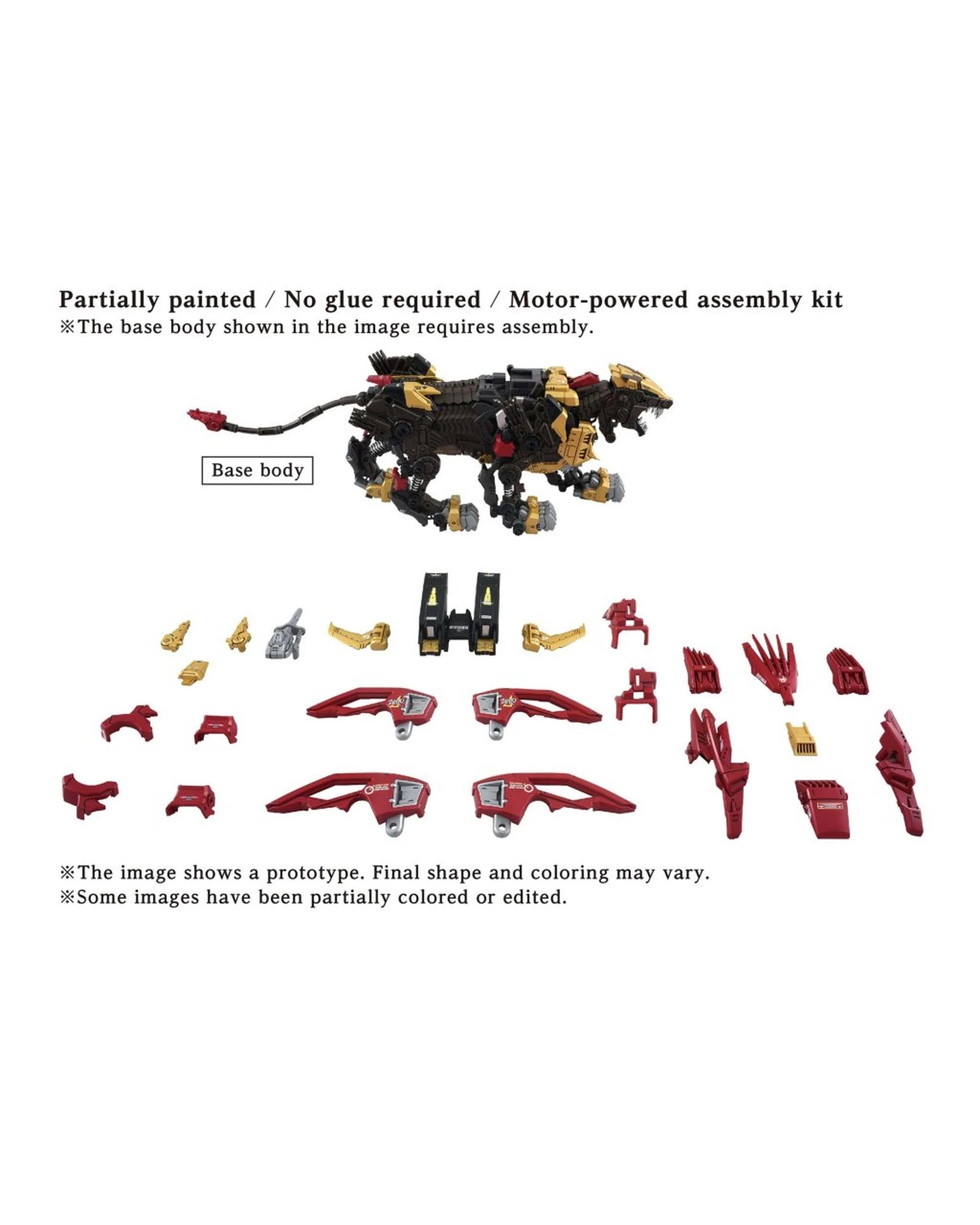 3 Takara Tomy T-Spark Zoids Advanced Zi Series AZ-02EX2 Liger Zero Empire Version 1/72 Scale Model Kit, 3 of 9