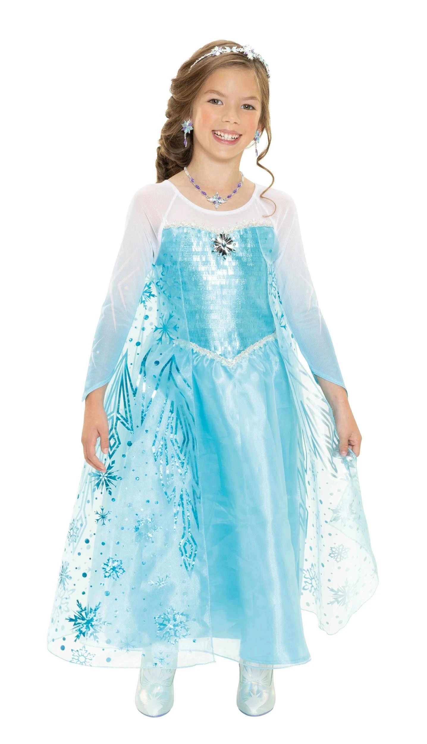 3 Disney Frozen Elsa Classic Kids Costume - Ages 4 - Blue, 3 of 3