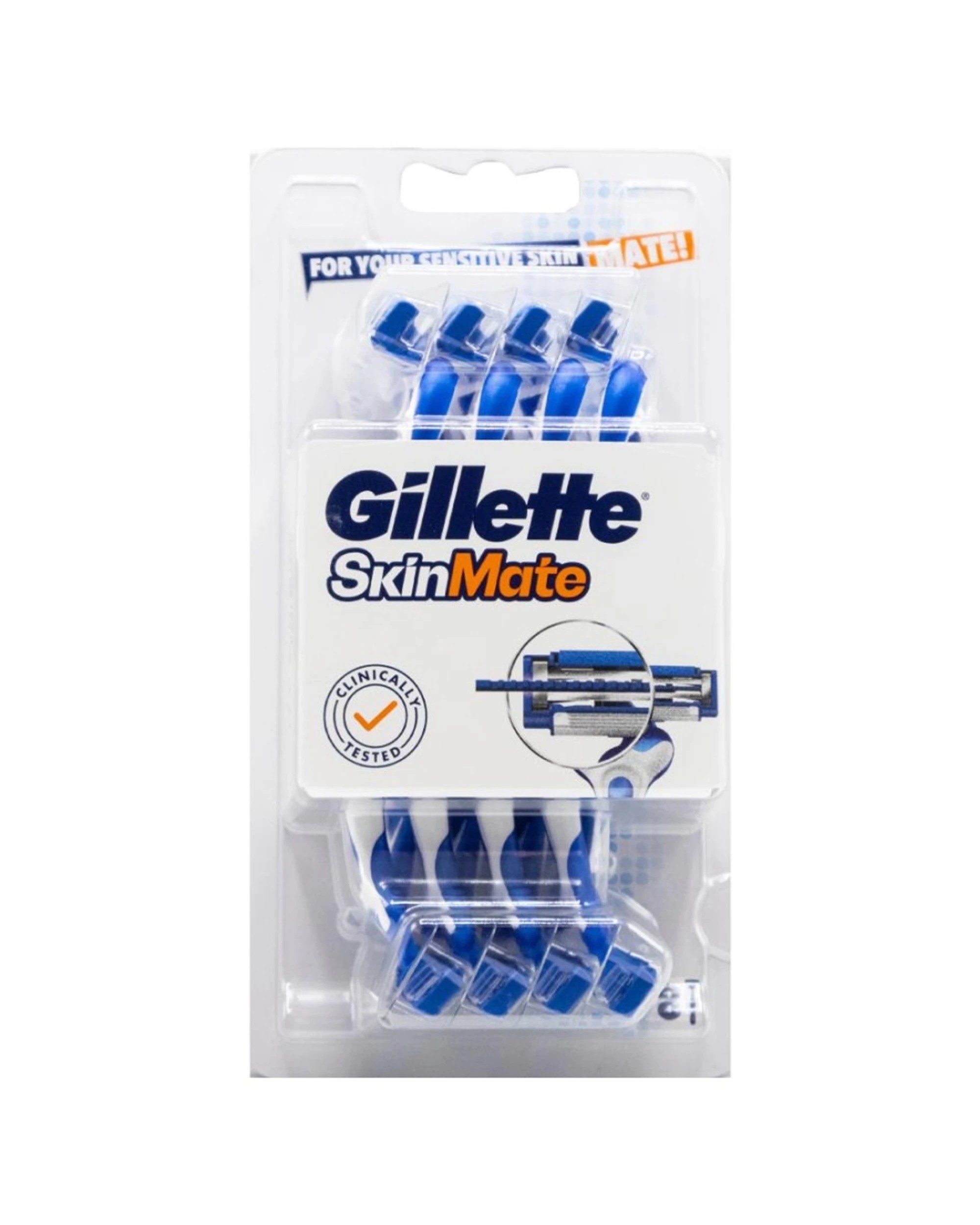 2 Gillette SkinMate Sensitive Skin Mens Disposable Razors Pack Of 64 - Multi, 2 of 3