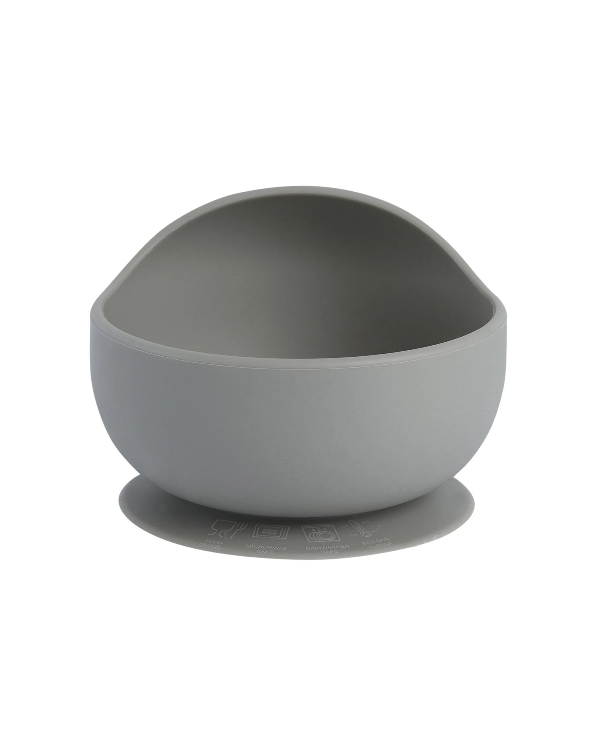 1 Splosh Baby Elephant Silicone Suction Bowl From Birth Dishwasher Safe Food Grade - Grey, 1 of 1