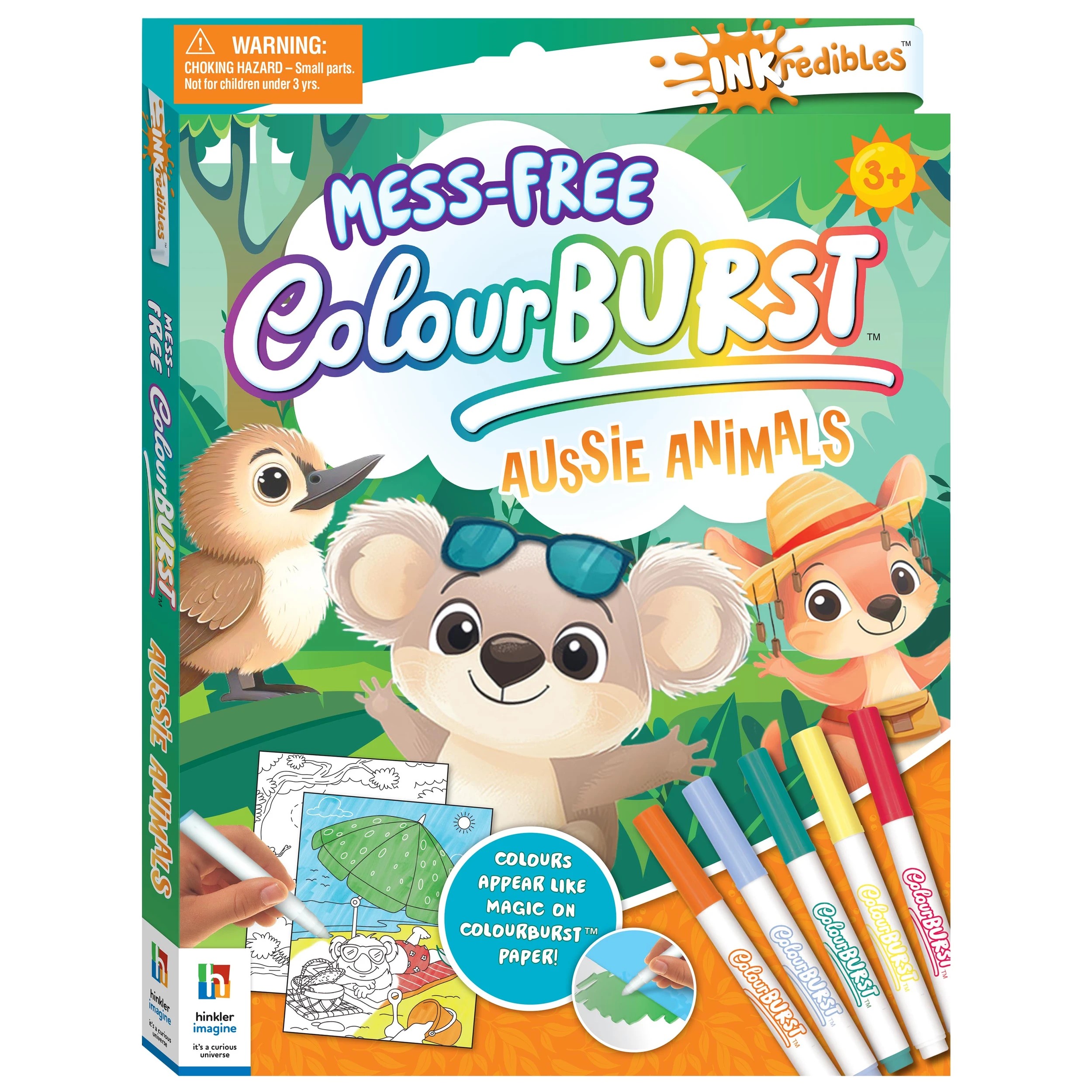 1 INKredibles Mess-Free Colour Burst Aussie Animals​ - Book, 1 of 6