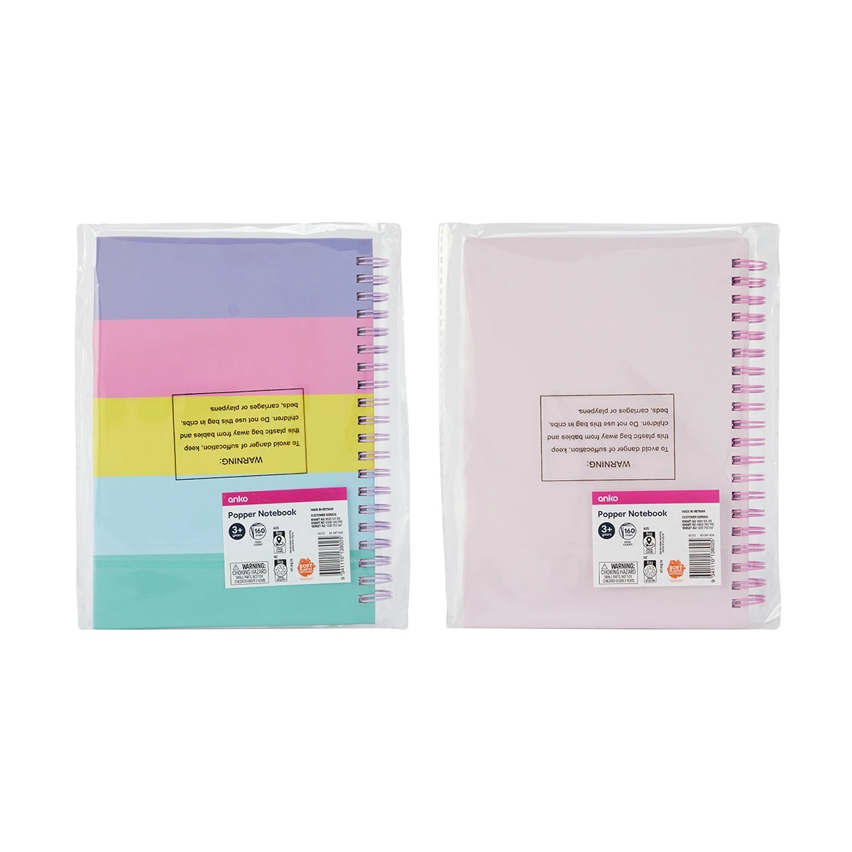 6 Popper Notebook - Assorted, 6 of 6