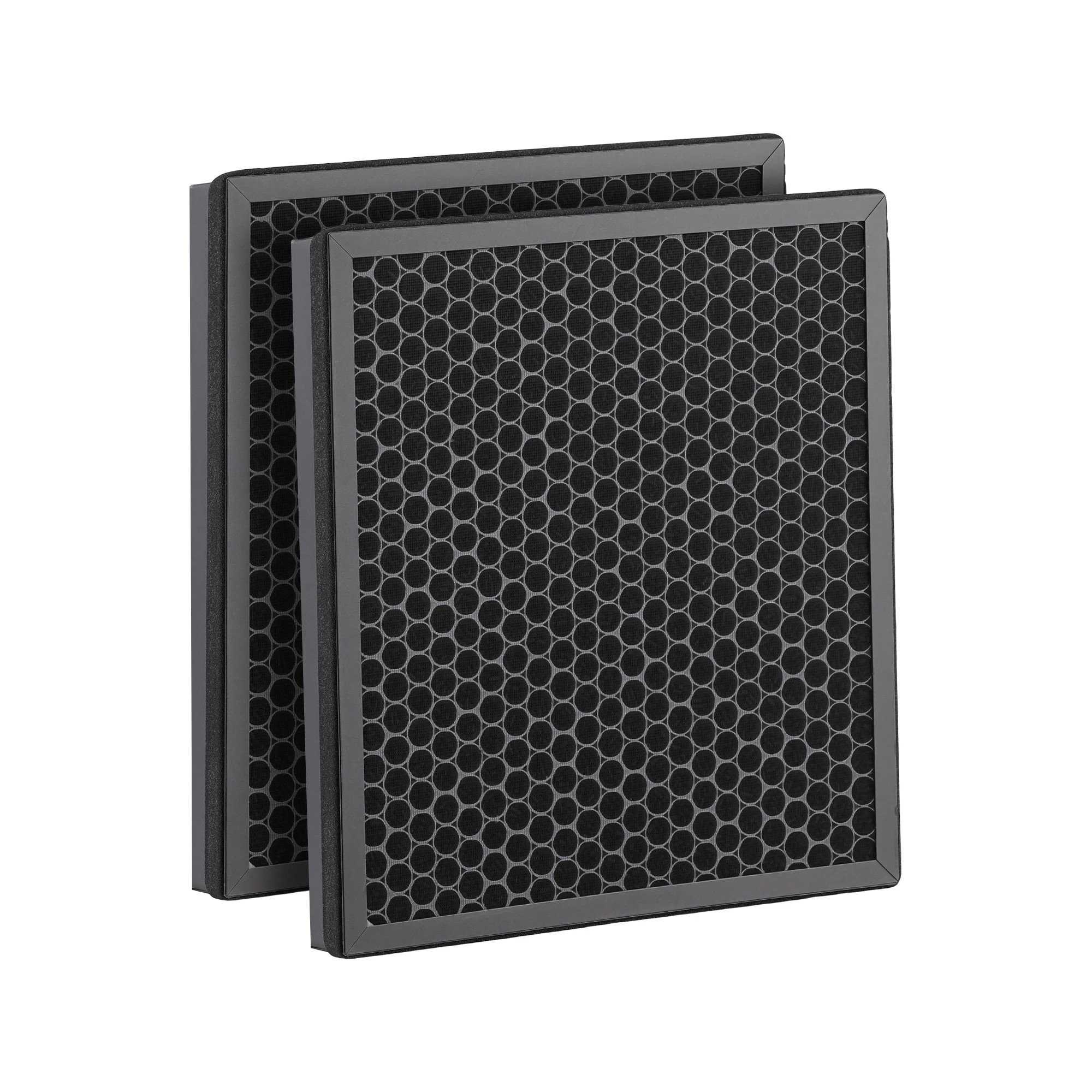 1 Devanti Air Purifier Filter 2 Pack H12 HEPA Activated Carbon Dual Intake Replacement - Black, 1 of 7