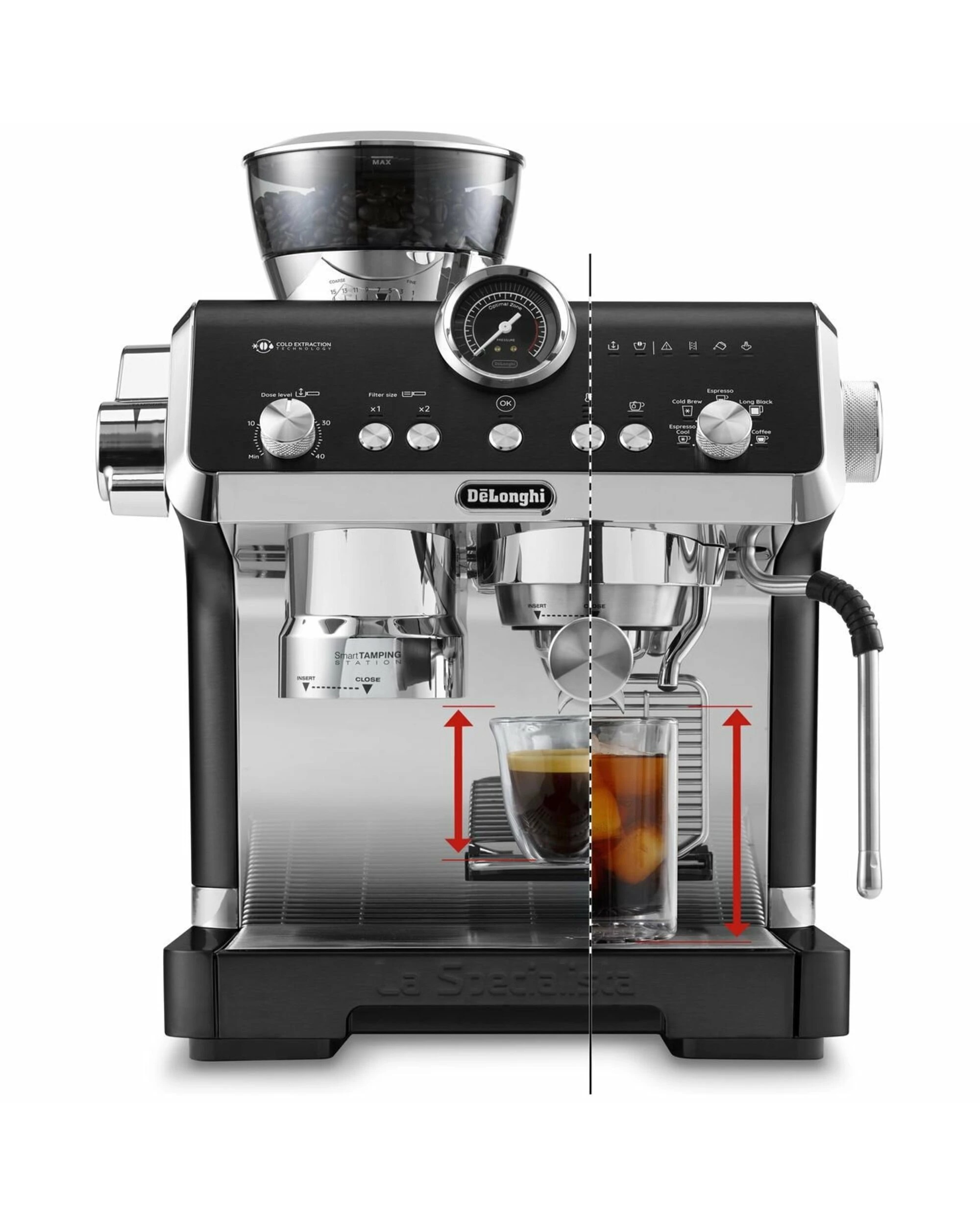 2 De'Longhi La Specialista Opera Manual Coffee Machine, 2 of 5