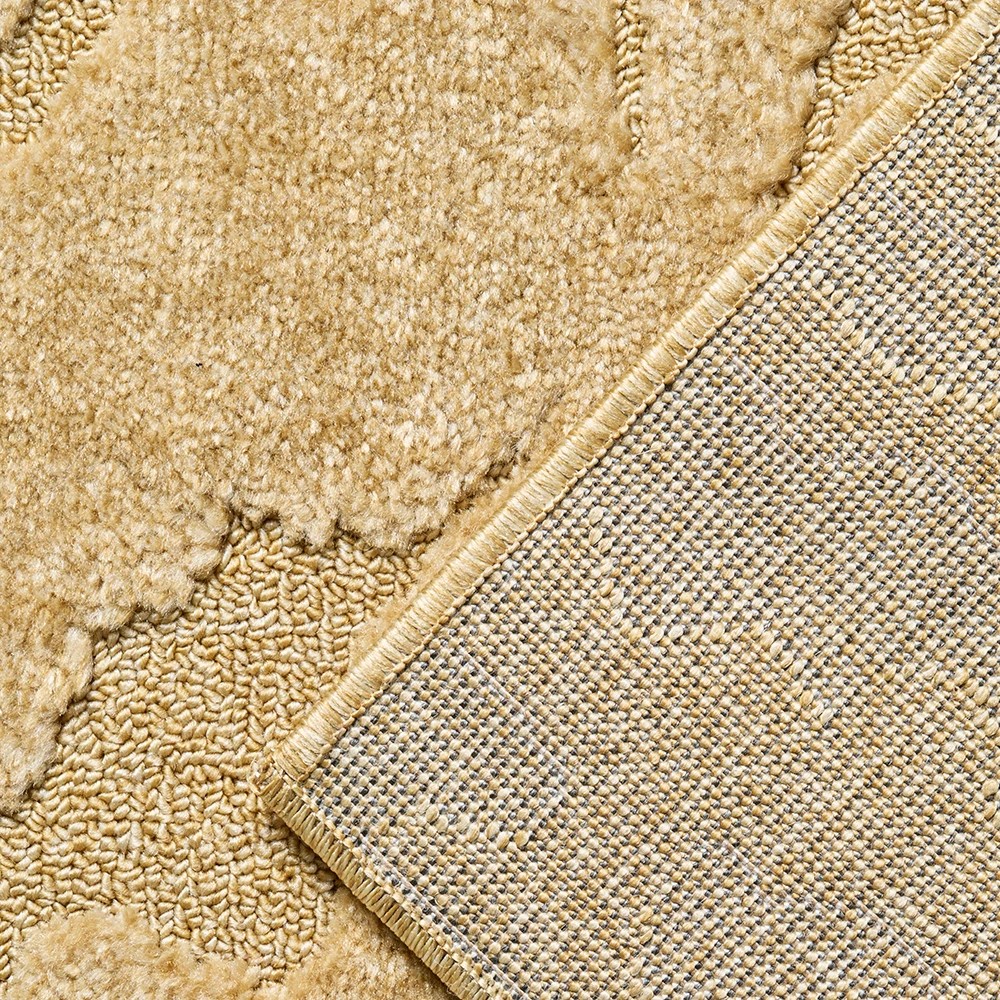 5 Common Ground Rugs Sanctuary Nyla 400x300cm - Extra Extra Large Power Loomed Floor Rug - Gold, 5 of 7