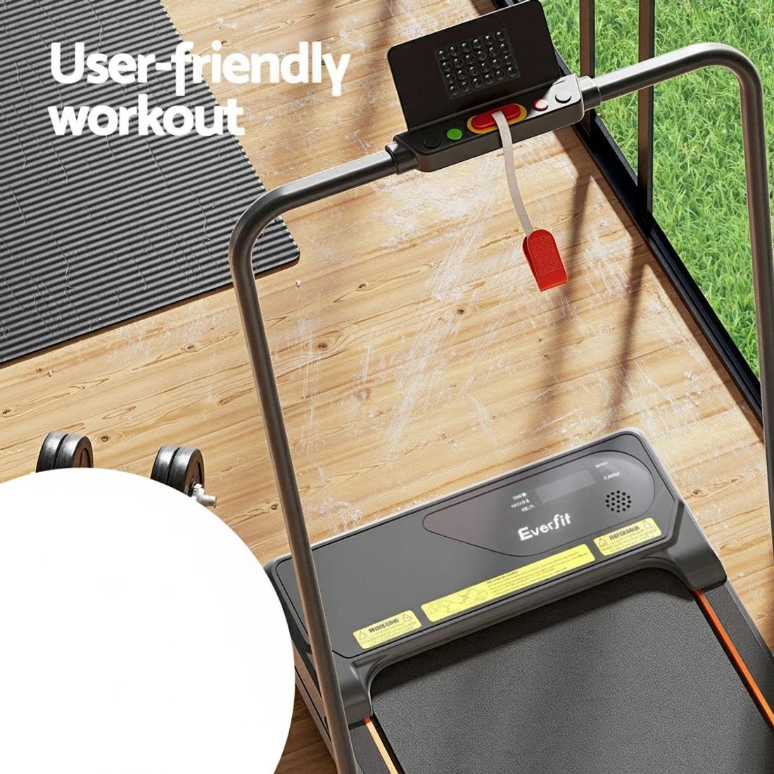 7 Everfit Treadmill Electric Walking Pad Auto Incline Foldable for Home Gym - Black, 7 of 7