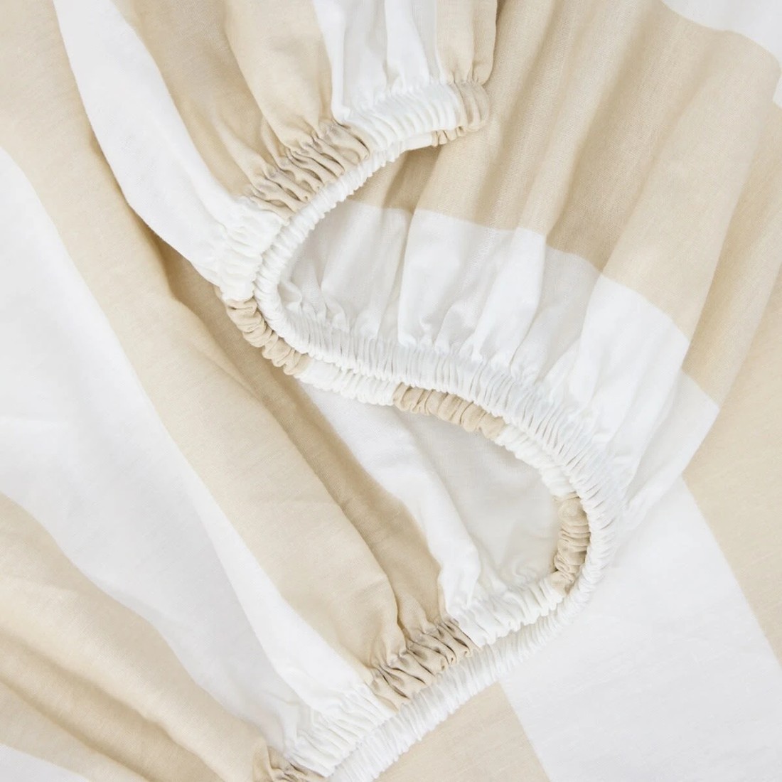 3 250 Thread Count Ruffle Cotton Sheet Set - King Bed, Sand, 3 of 7