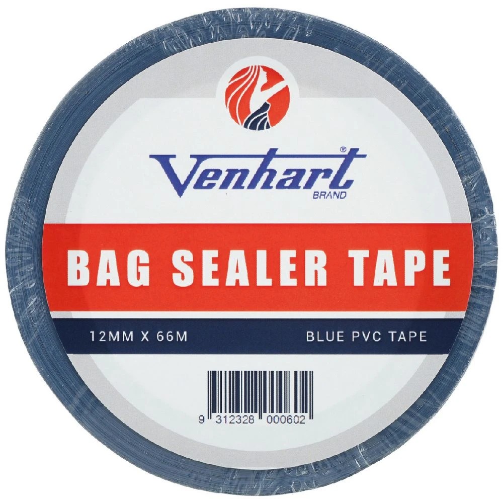 1 Venhart Bag Seal Tape 12mmx66m Blue, 1 of 2