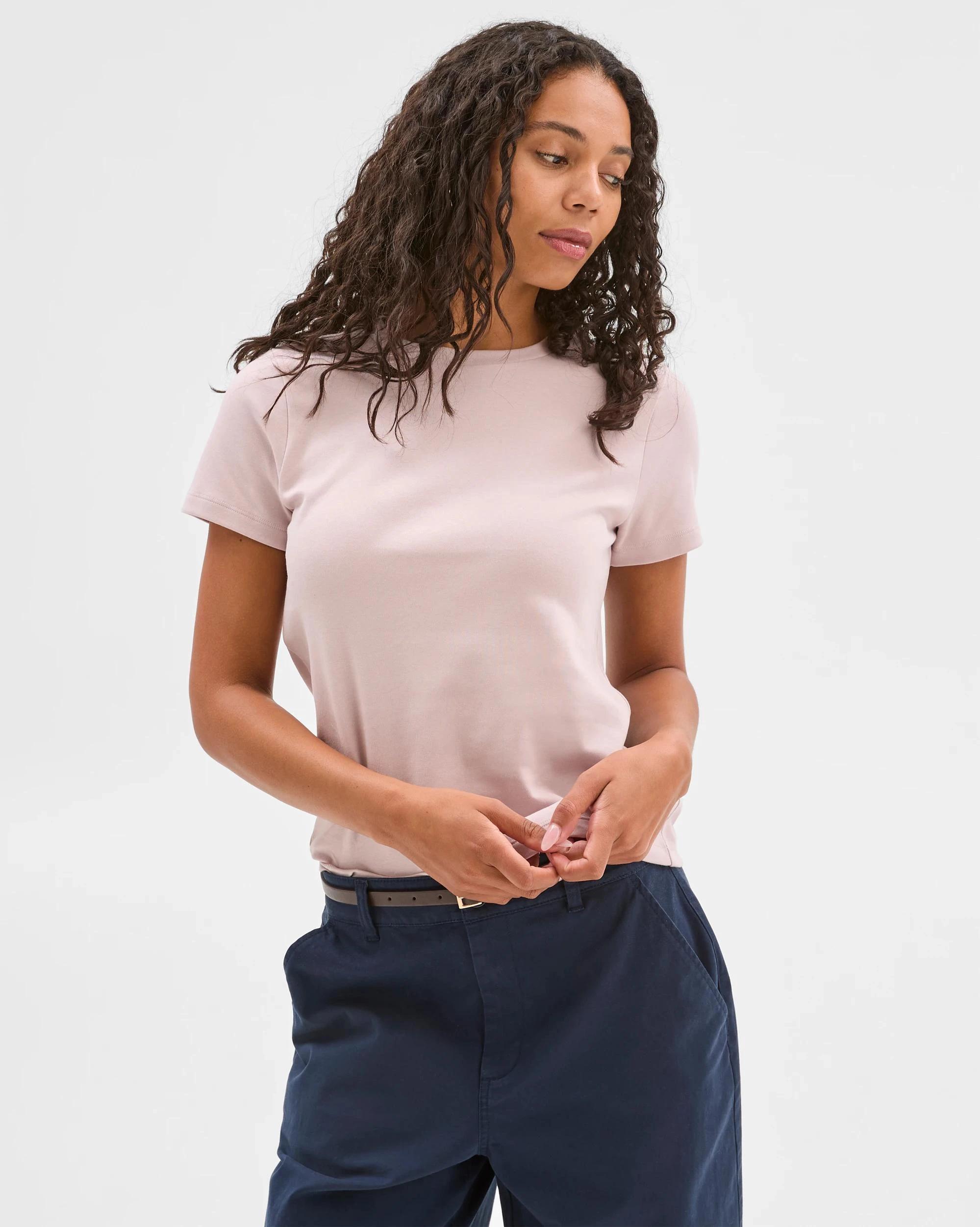 2 Target Australian Cotton Interlock Neat T-Shirt APRICOT / PINK, 2 of 6