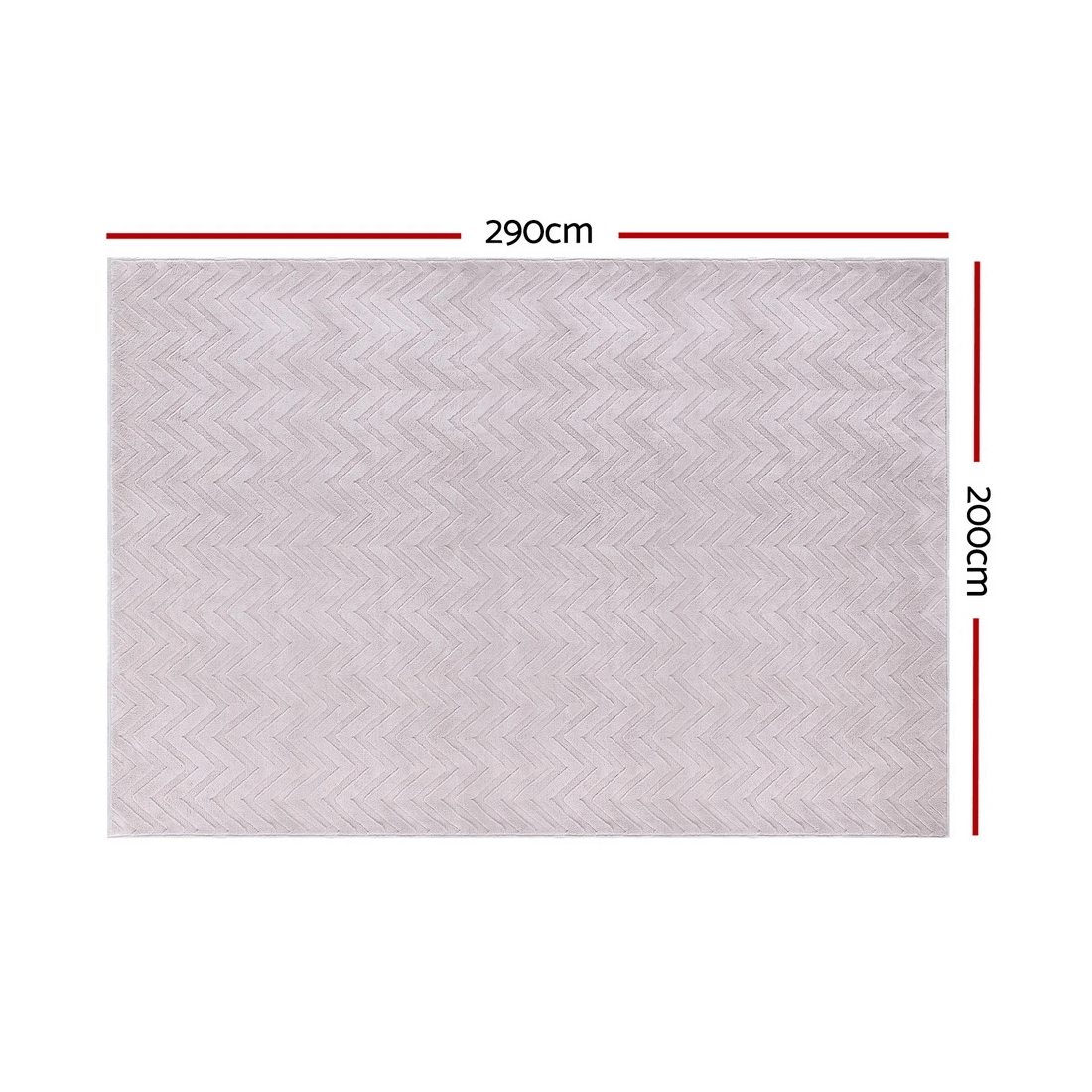 2 Artiss Floor Rug 200x290 Washable Mat Carpet Microfiber - Multi, 2 of 4