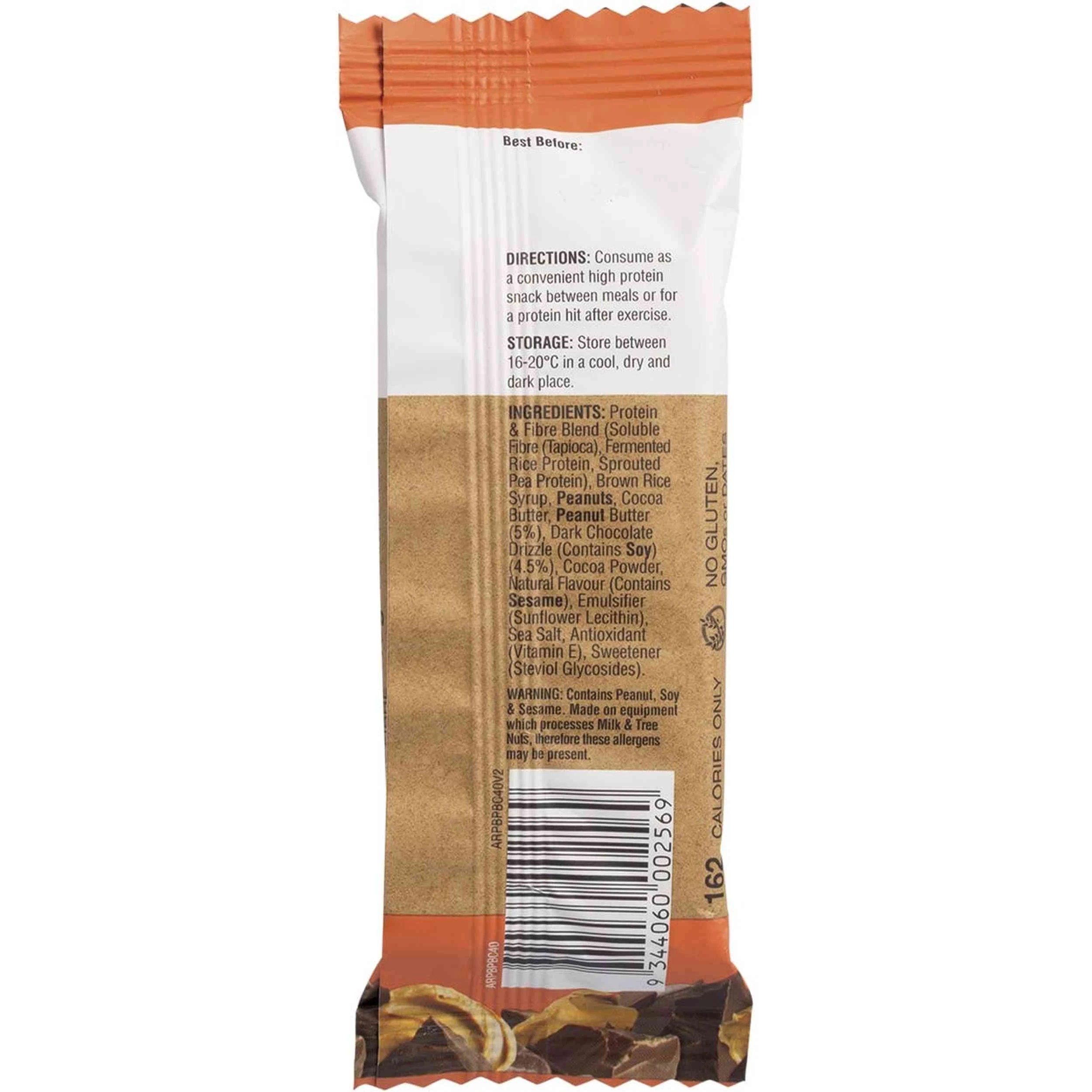 4 Amazonia Raw Protein Bar Peanut Butter Choc Melt 10x40g, 4 of 5