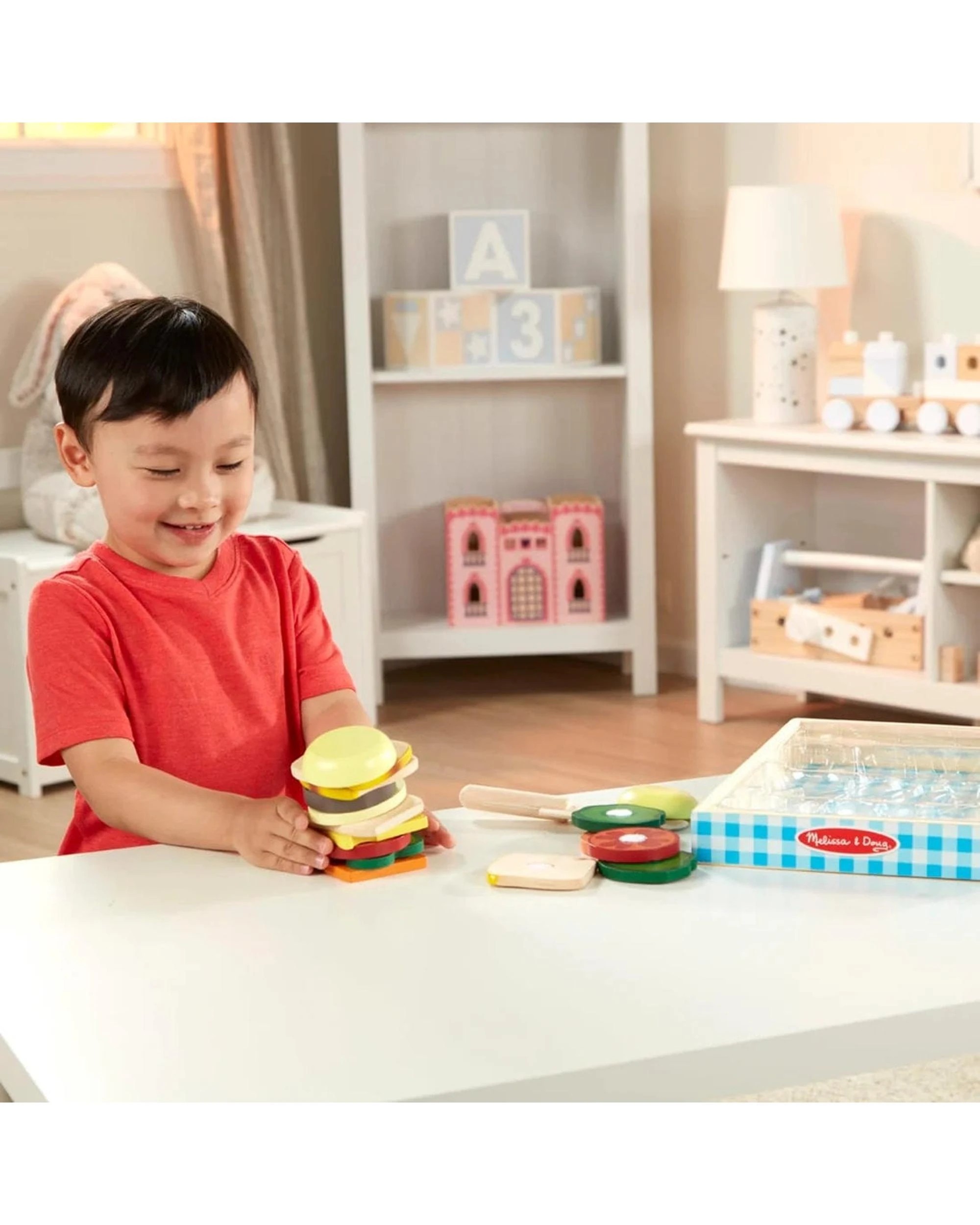 7 Melissa and Doug Wooden Sandwich Making Set, 7 of 9