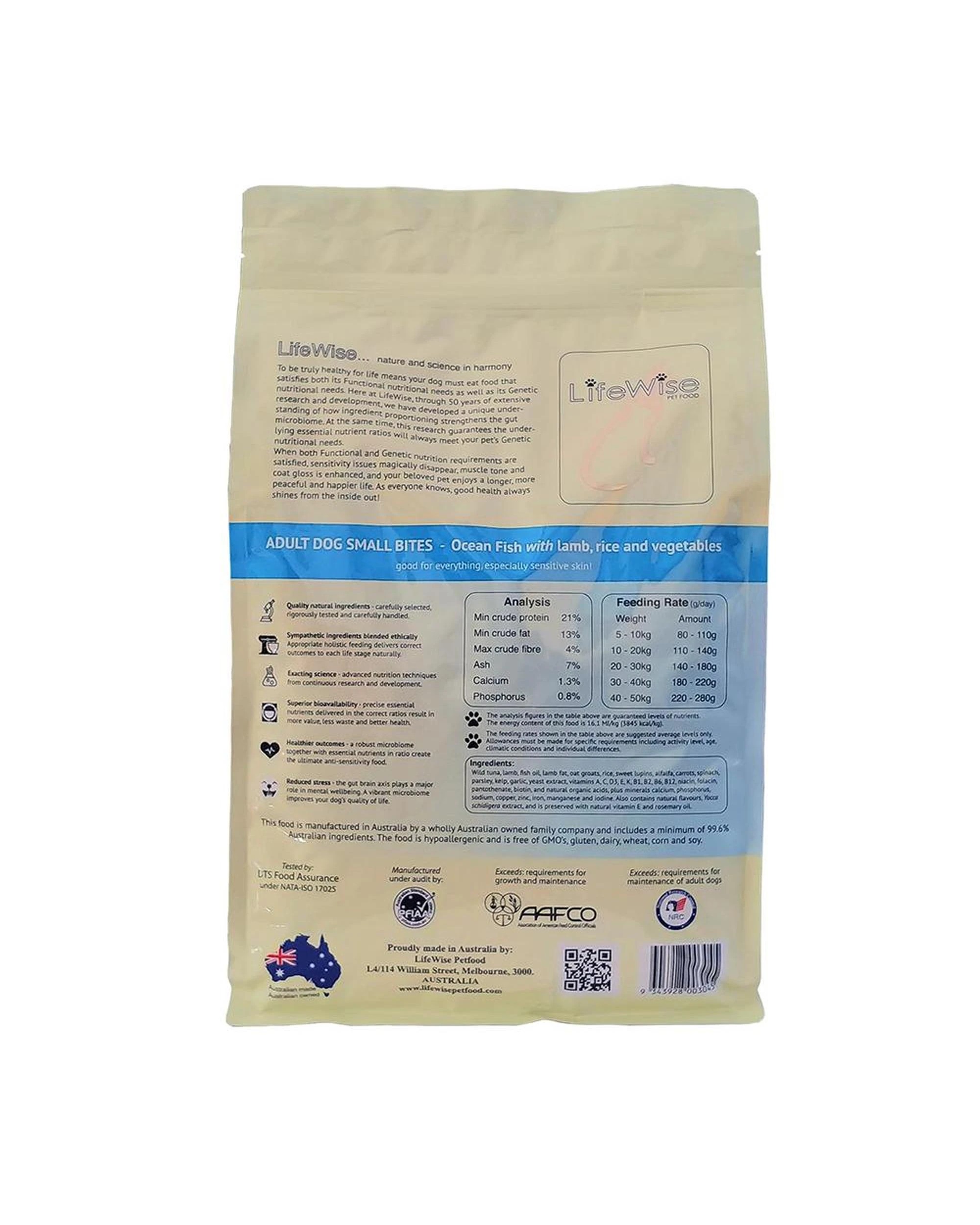 2 Lifewise Adult Small Dry Dog Food Ocean Fish w/ Lamb & Vegetables 2.5kg, 2 of 2