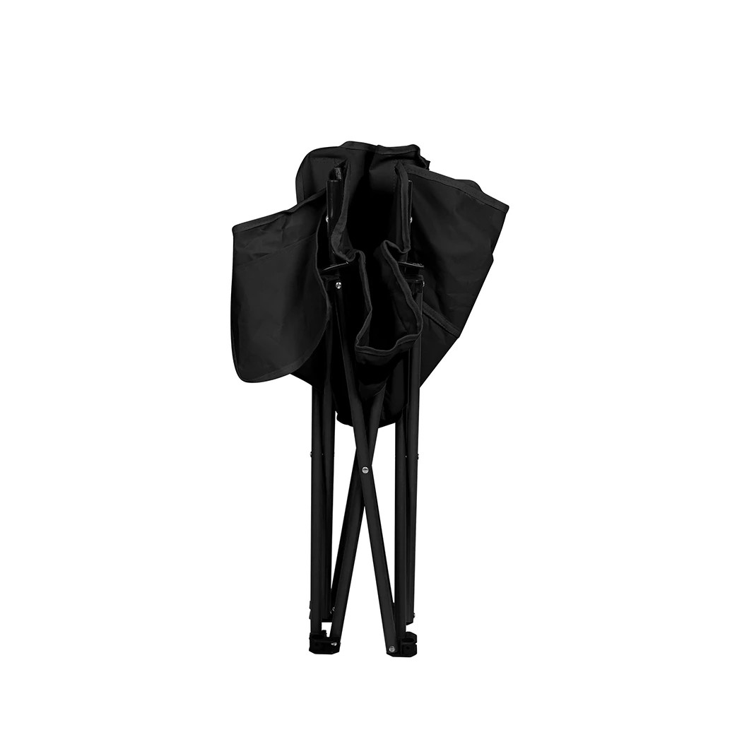 4 Levede Portable Foldable Camping Chair in Black Colour, 4 of 6