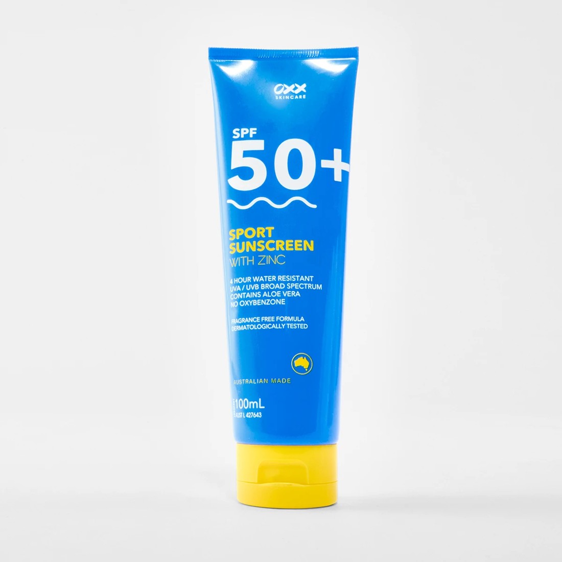 1 OXX Skincare SPF 50+ Sport Sunscreen 100ml - Zinc and Aloe Vera, 1 of 10
