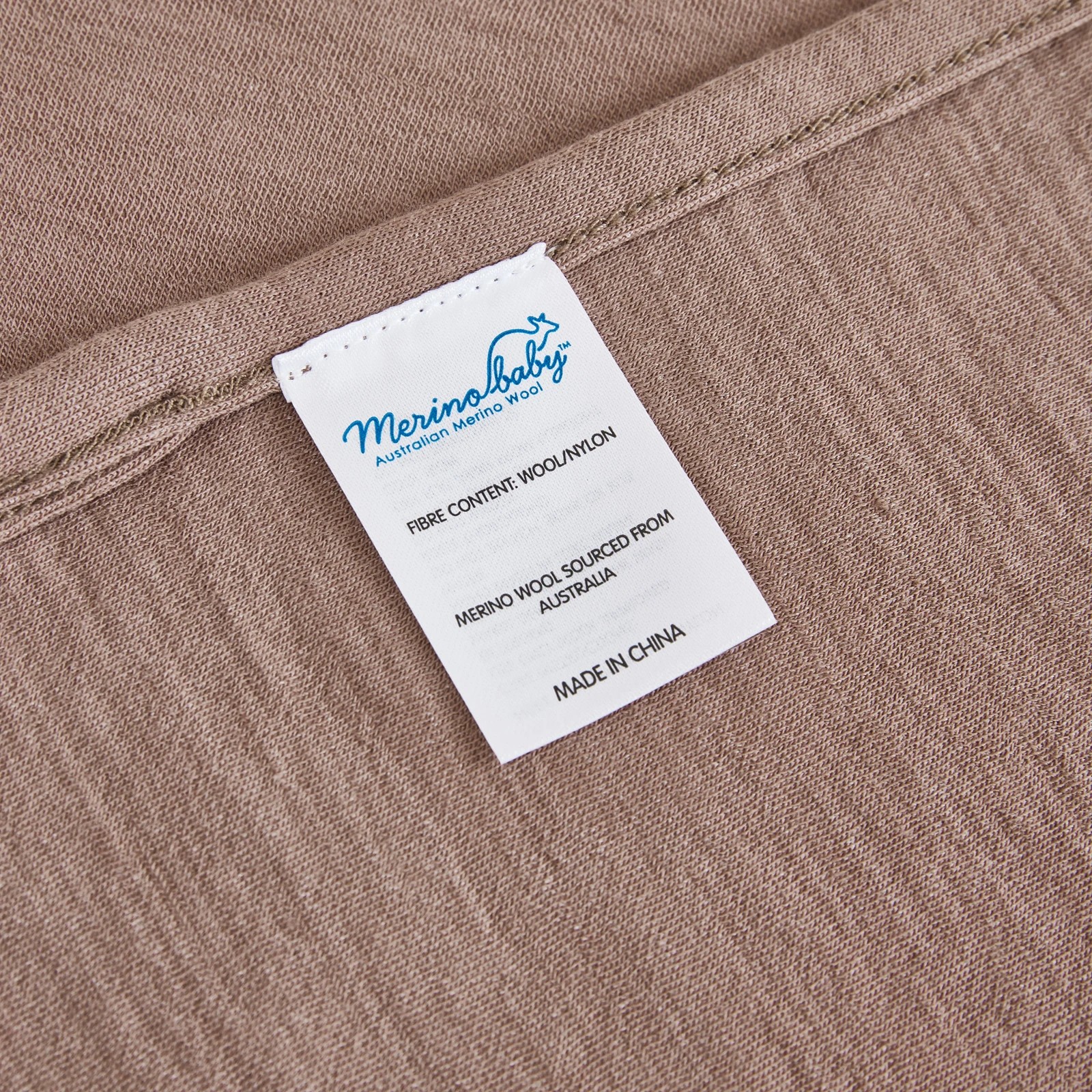 4 Merino Baby Australian Merino Wool Merino Blanket-Brown Marle, 4 of 7