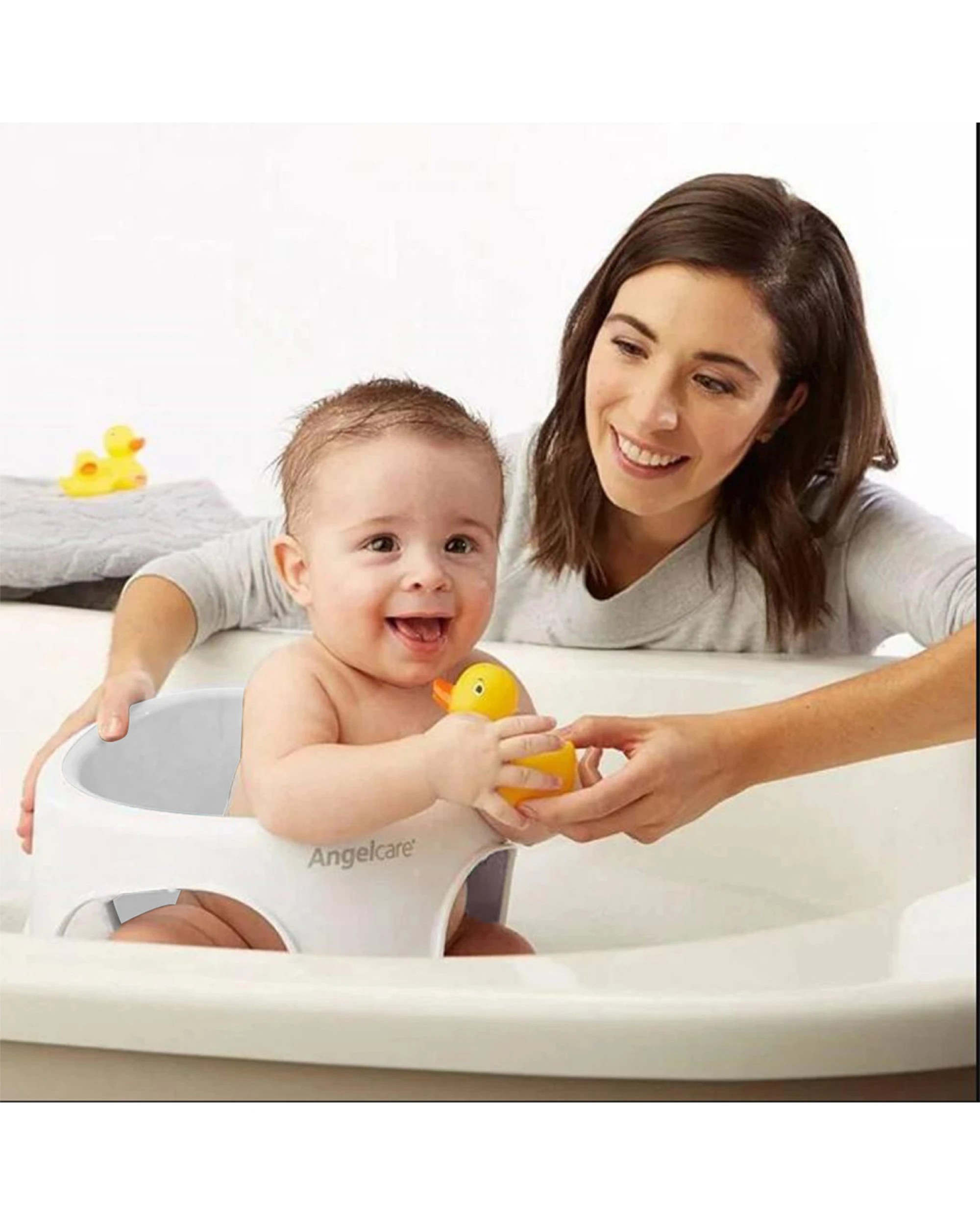 Angelcare Ac588 Baby Bath Soft Touch Ring Seat - Grey - Kmart