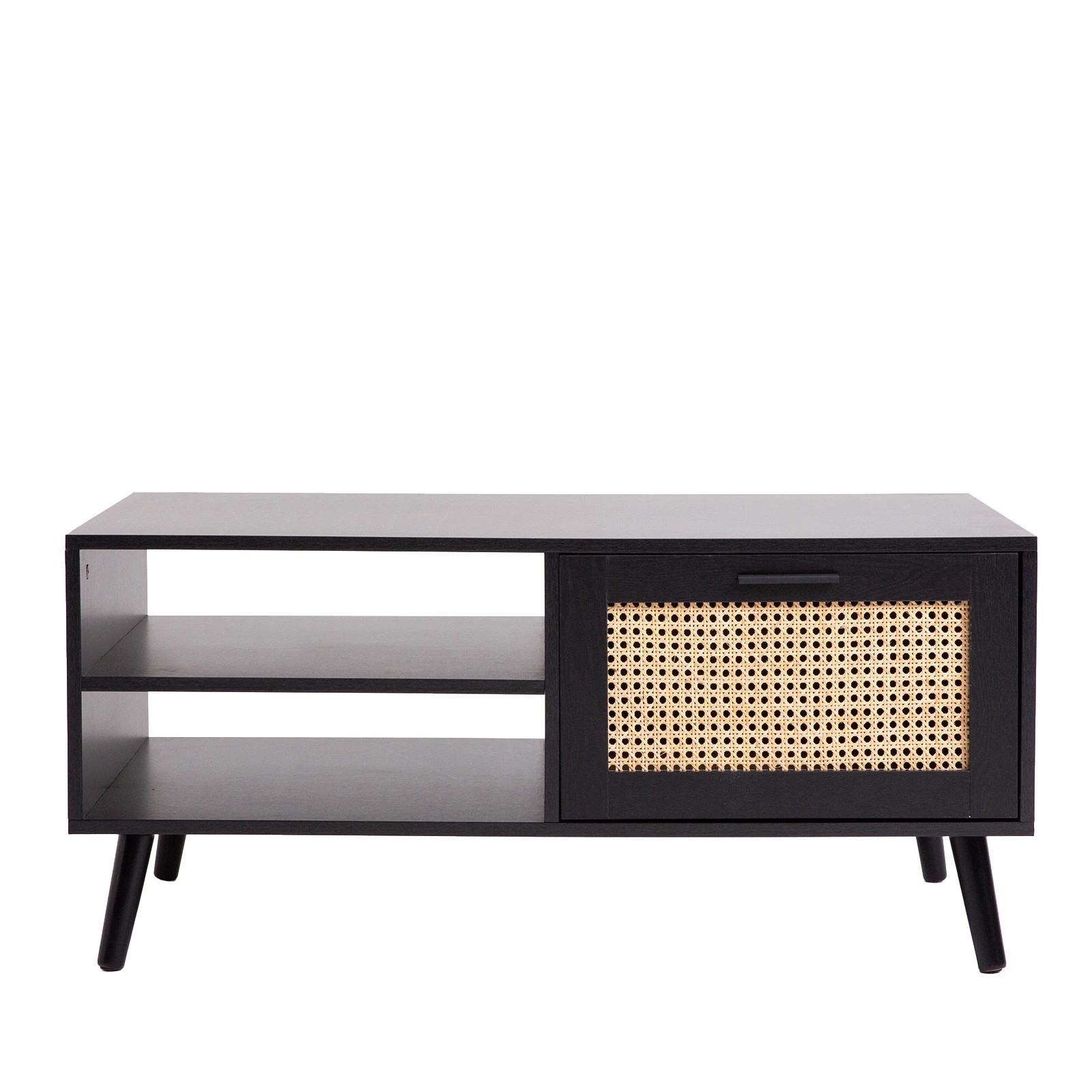 7 Casa Decor Tulum Rattan Coffee Table Storage Drawer Furniture Wooden Black - Black, 7 of 10