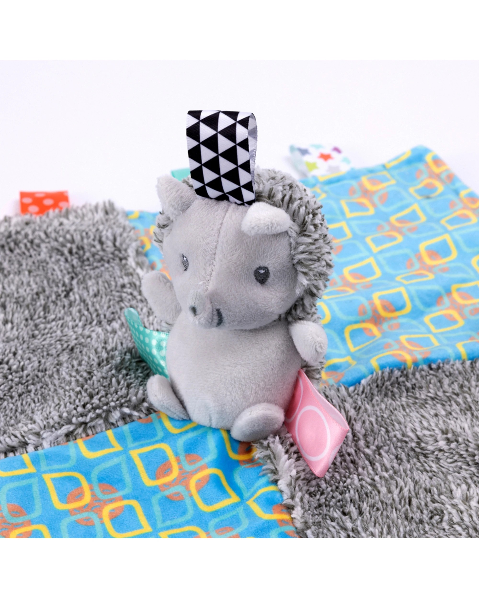 5 Mary Meyer Taggies Heather Hedgehog Character Blanket Baby Toy 0 And Up - Grey, 5 of 6
