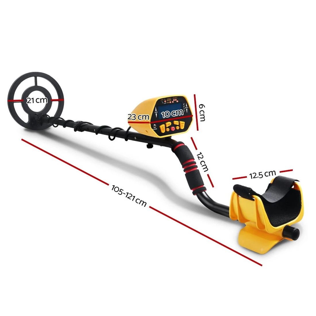 2 Weisshorn Metal Detector 180MM Deep Sensitive Waterproof Treasure Hunter Gold Digger - Yellow, 2 of 6