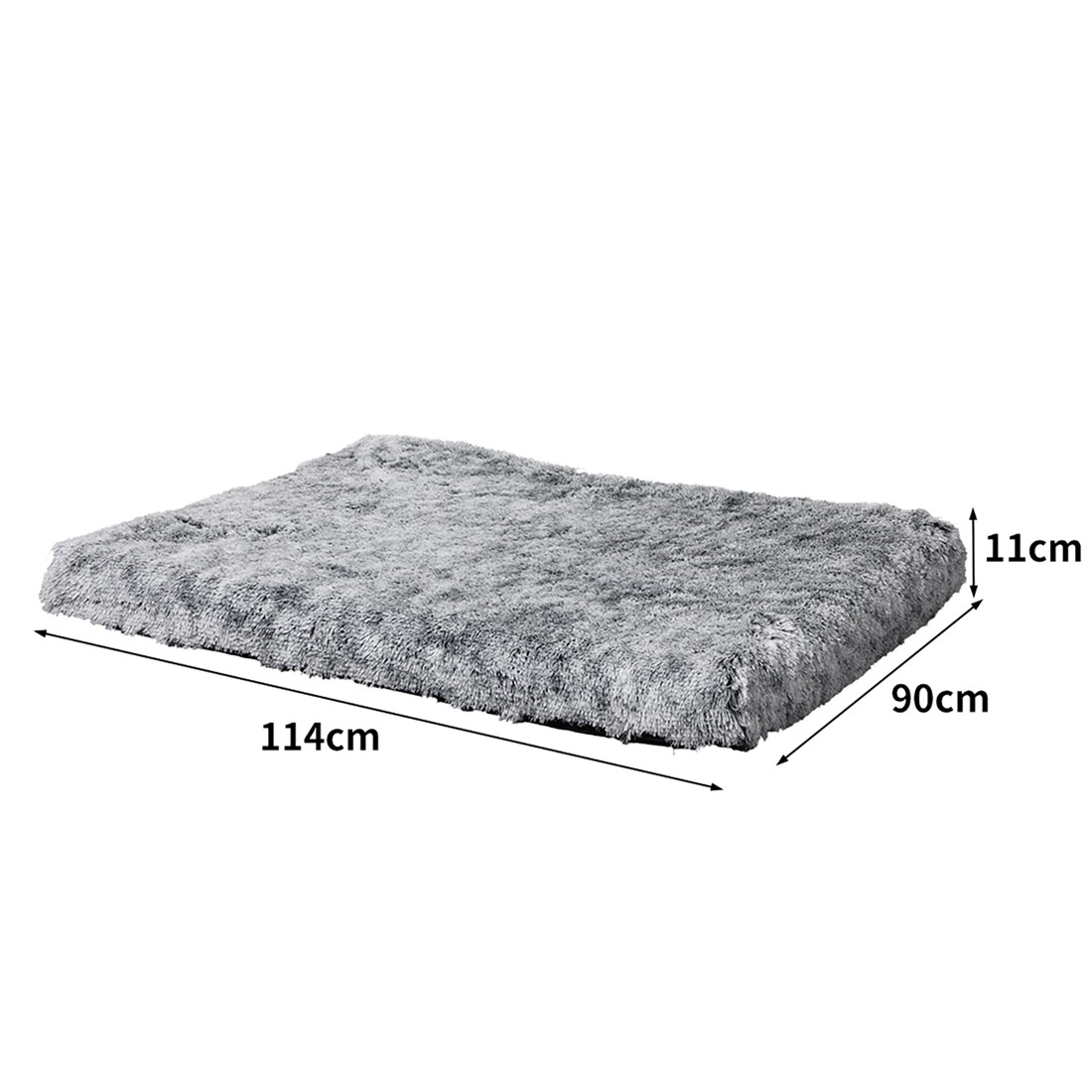 3 Pawz Memory Foam Pet Cushion Large Charcoal, 3 of 7