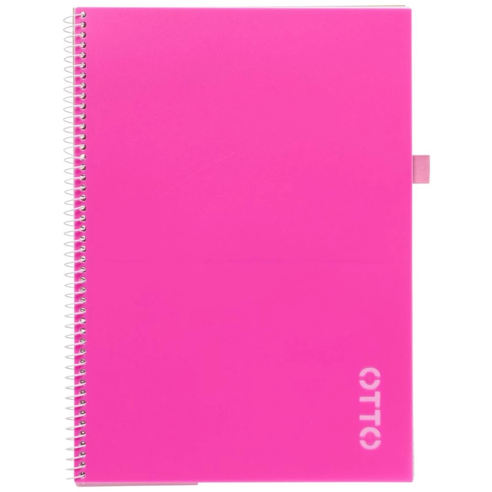 2 Otto A4 Recycled Notebook 120 Page Hot Pink, 2 of 5